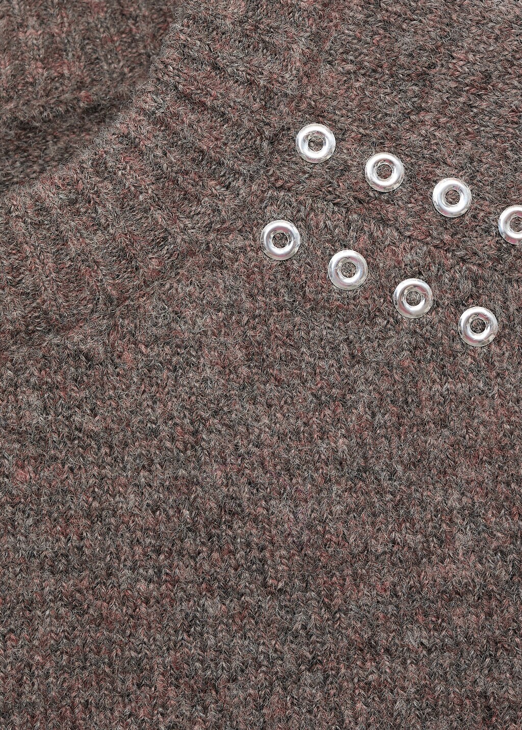 Studded knitted sweater