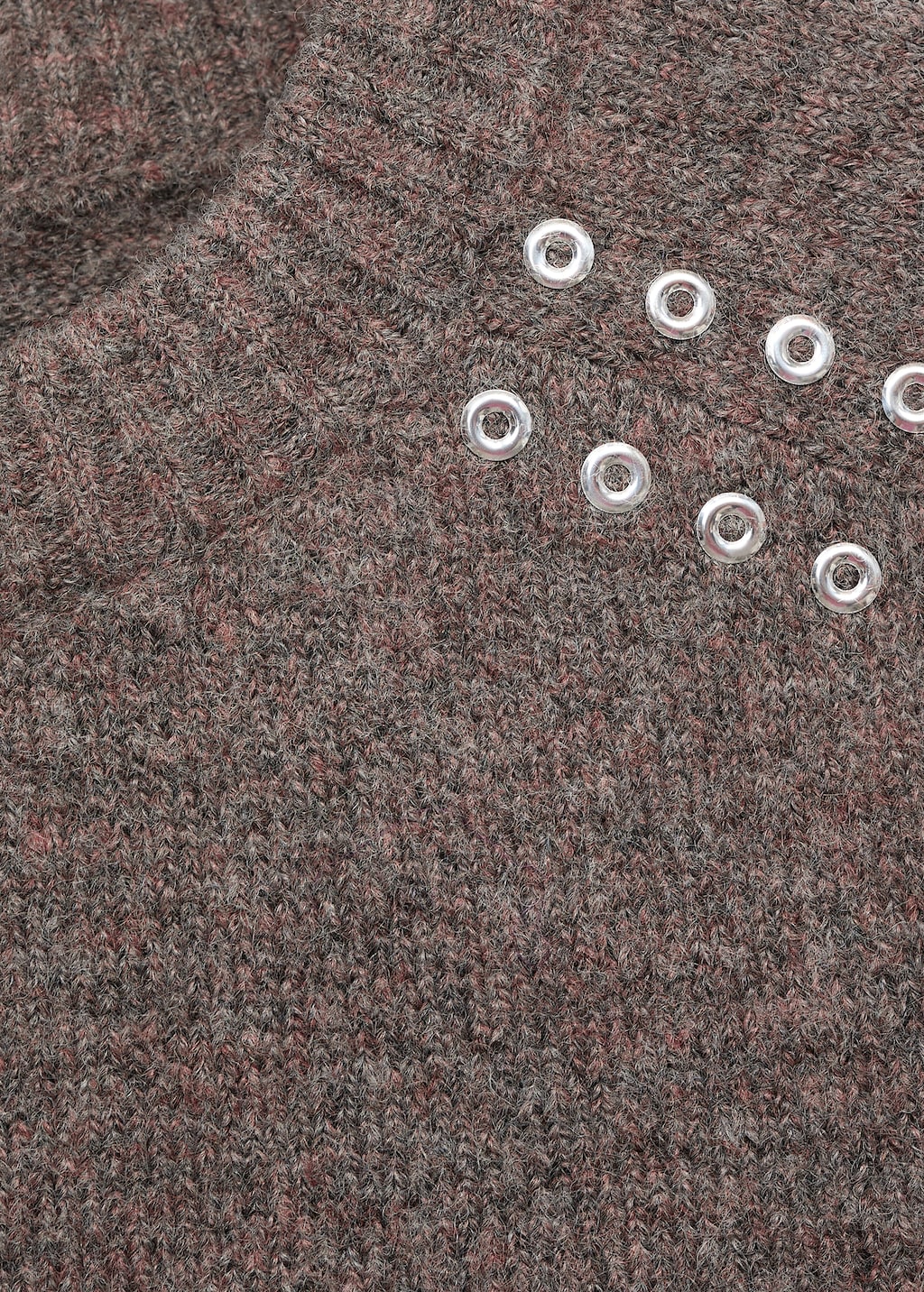 Studded knitted sweater