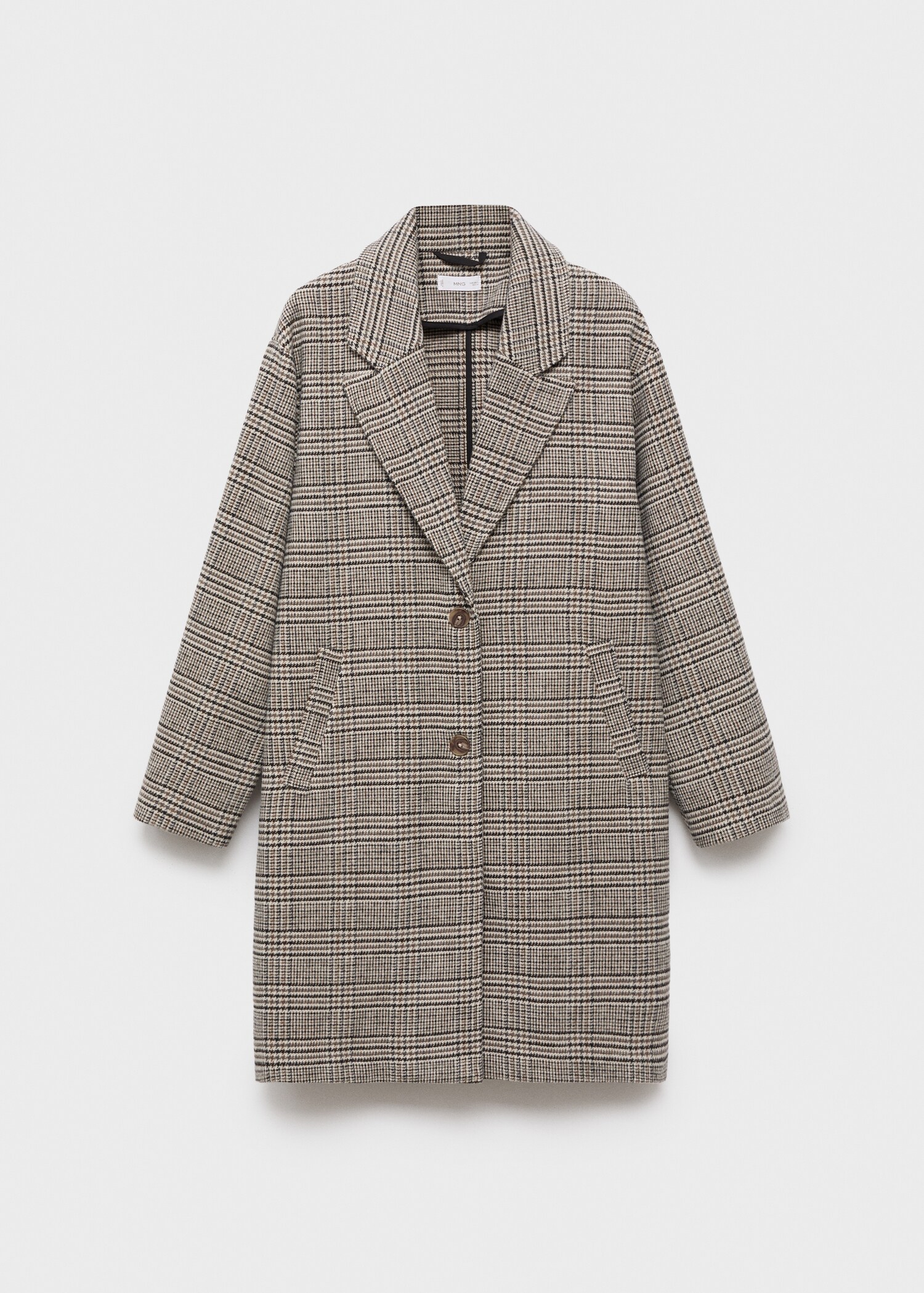 Houndstooth wool-blend coat - Article without model