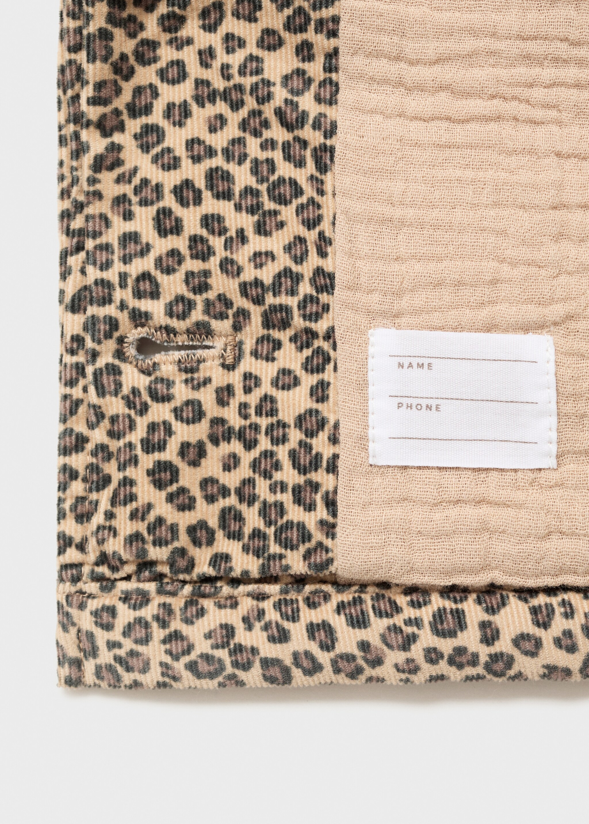 Abrigo estampado leopardo - Detalle del artículo 0, Chocolate. Ref: 17026338-00.