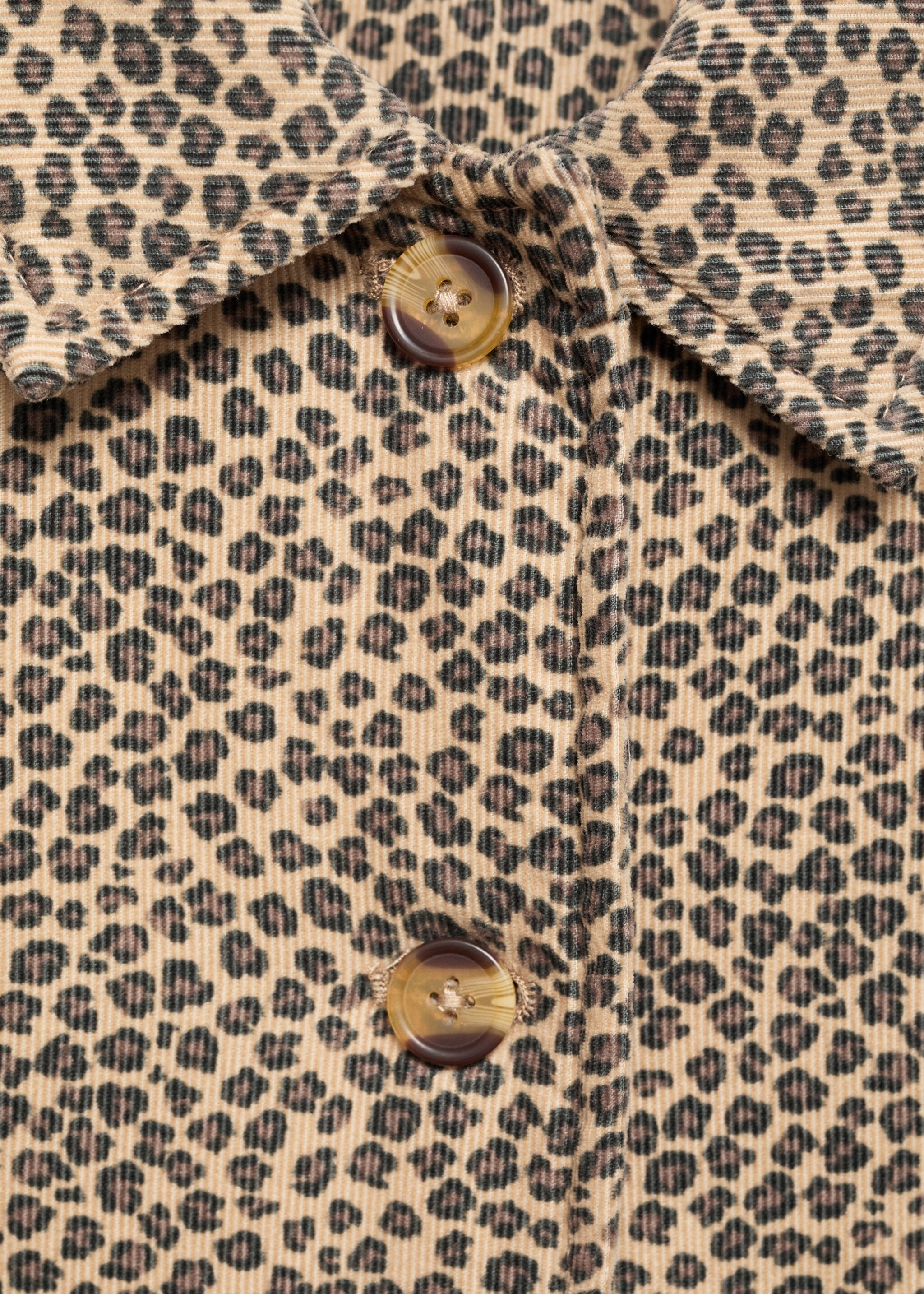 Abrigo estampado leopardo - Detalle del artículo 8, Chocolate. Ref: 17026338-00.
