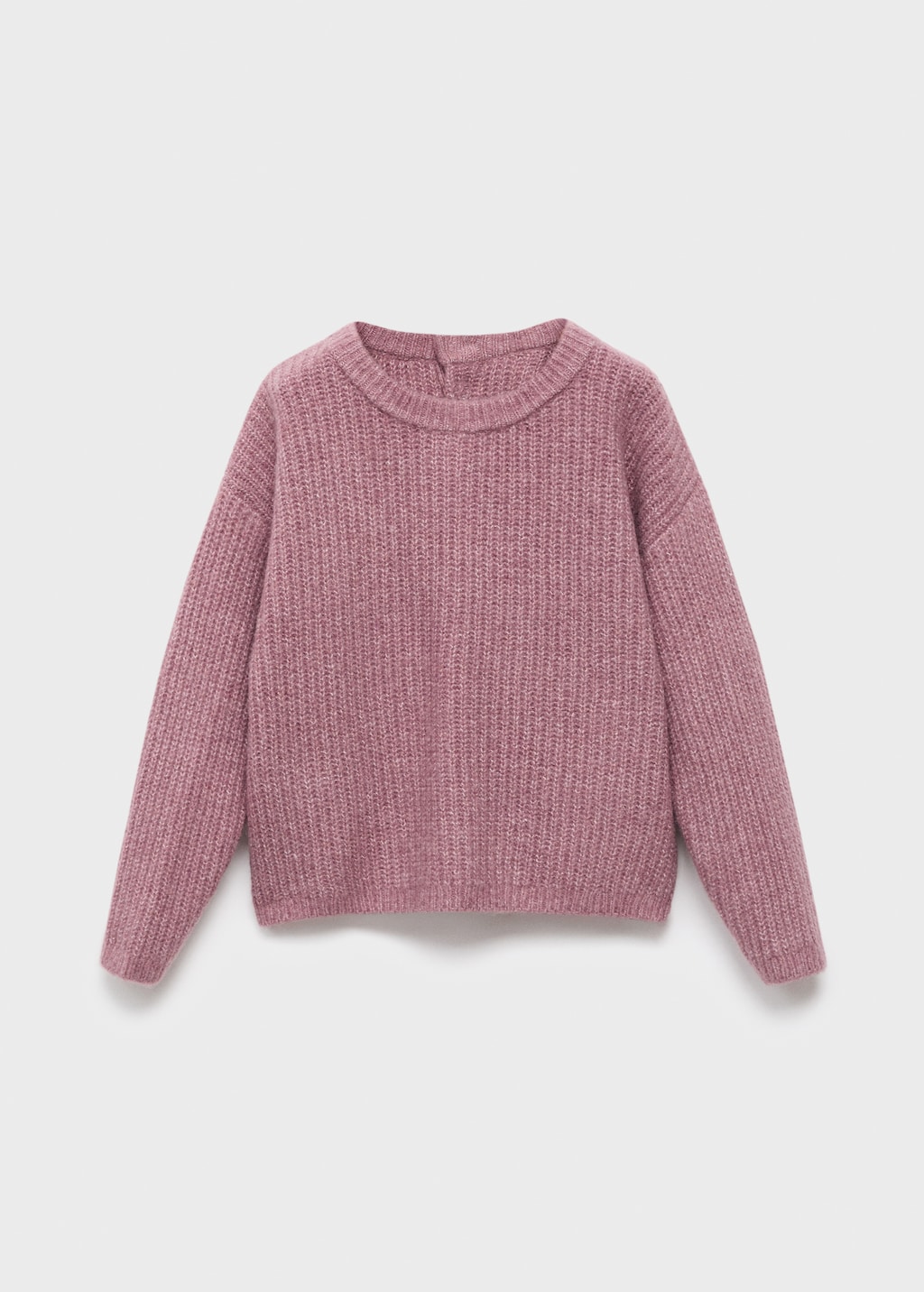 Knitted ribbed sweater