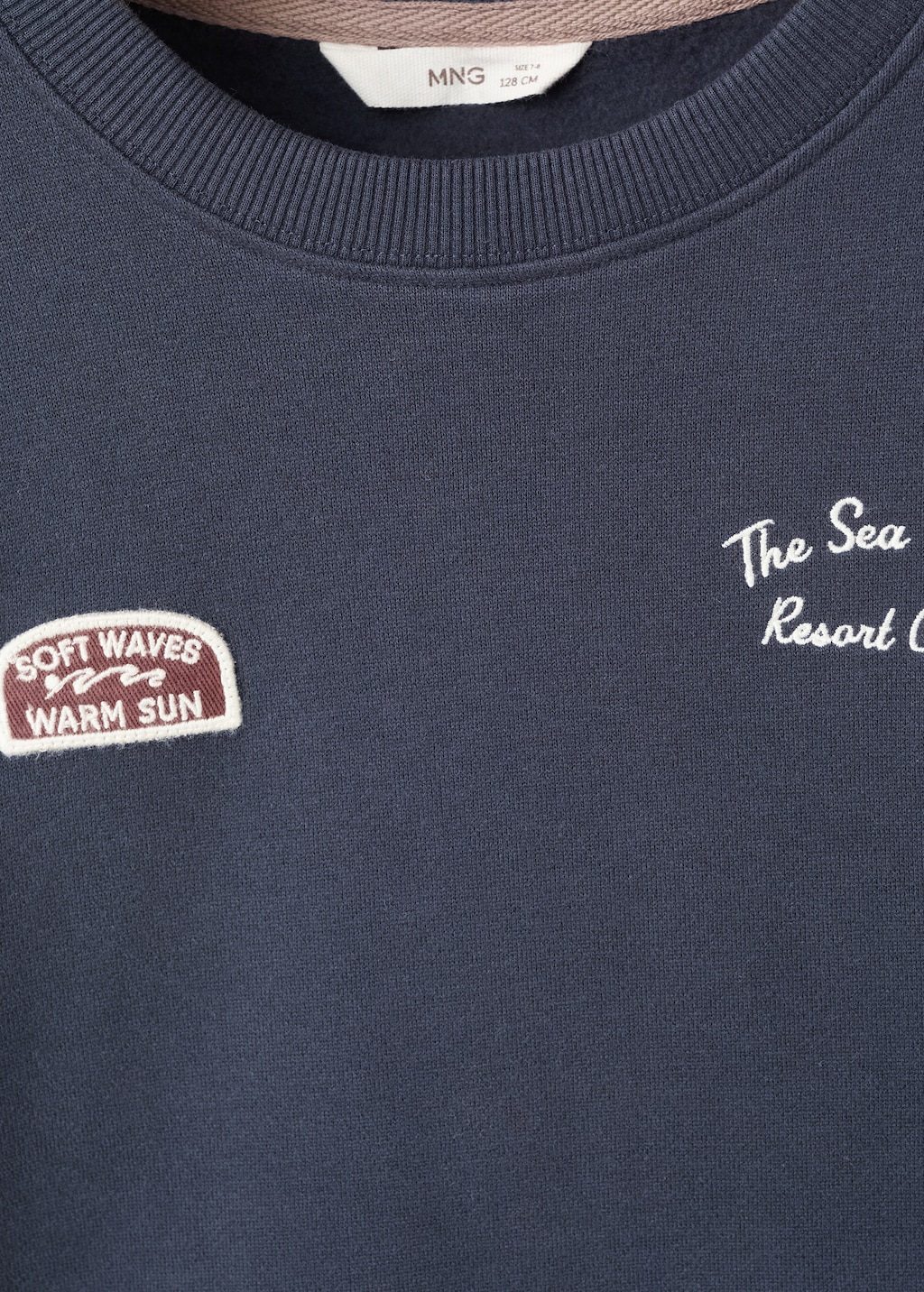 Embroidered cotton sweatshirt