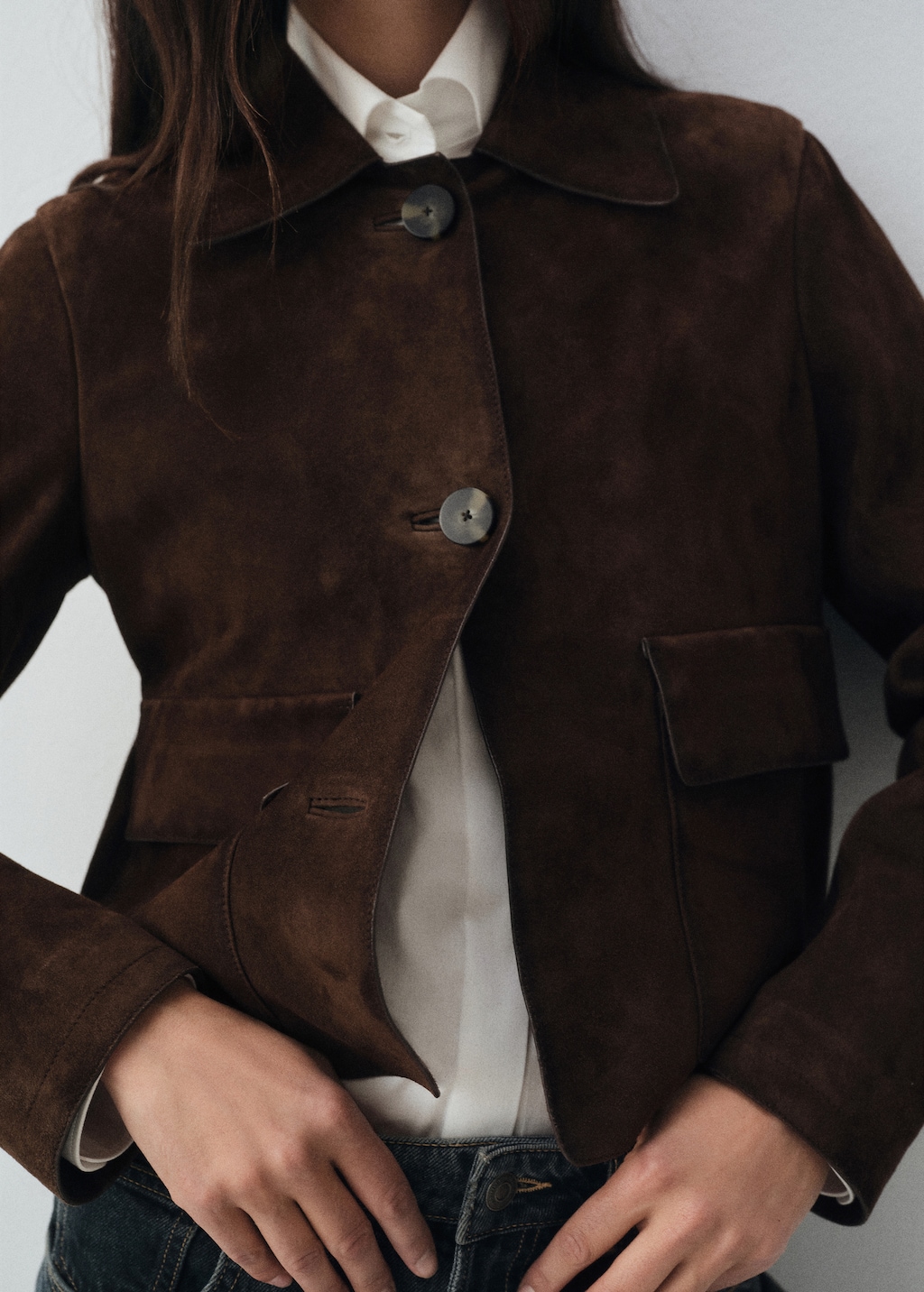 Chaqueta corta 100% ante