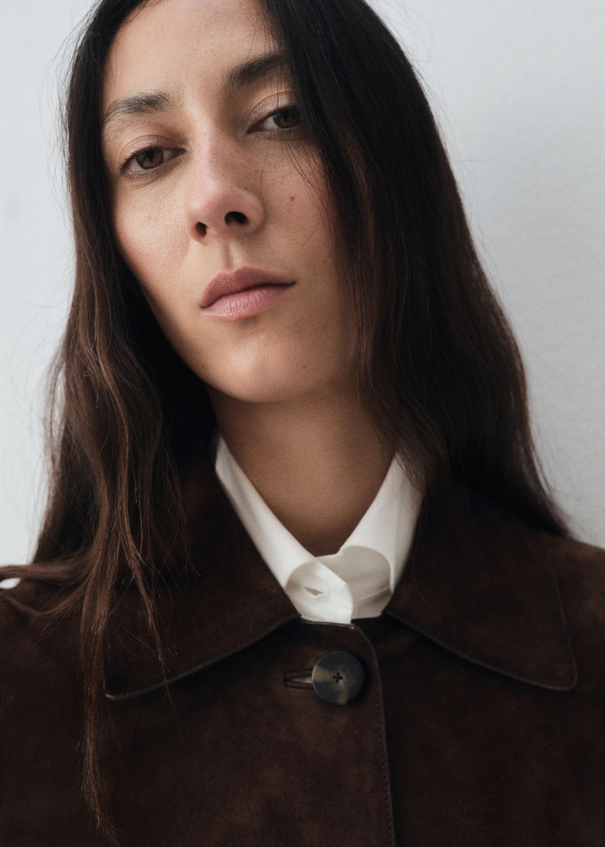 100% leather short jacket - Details of the article 2, Brown. Ref: 17026347-00.