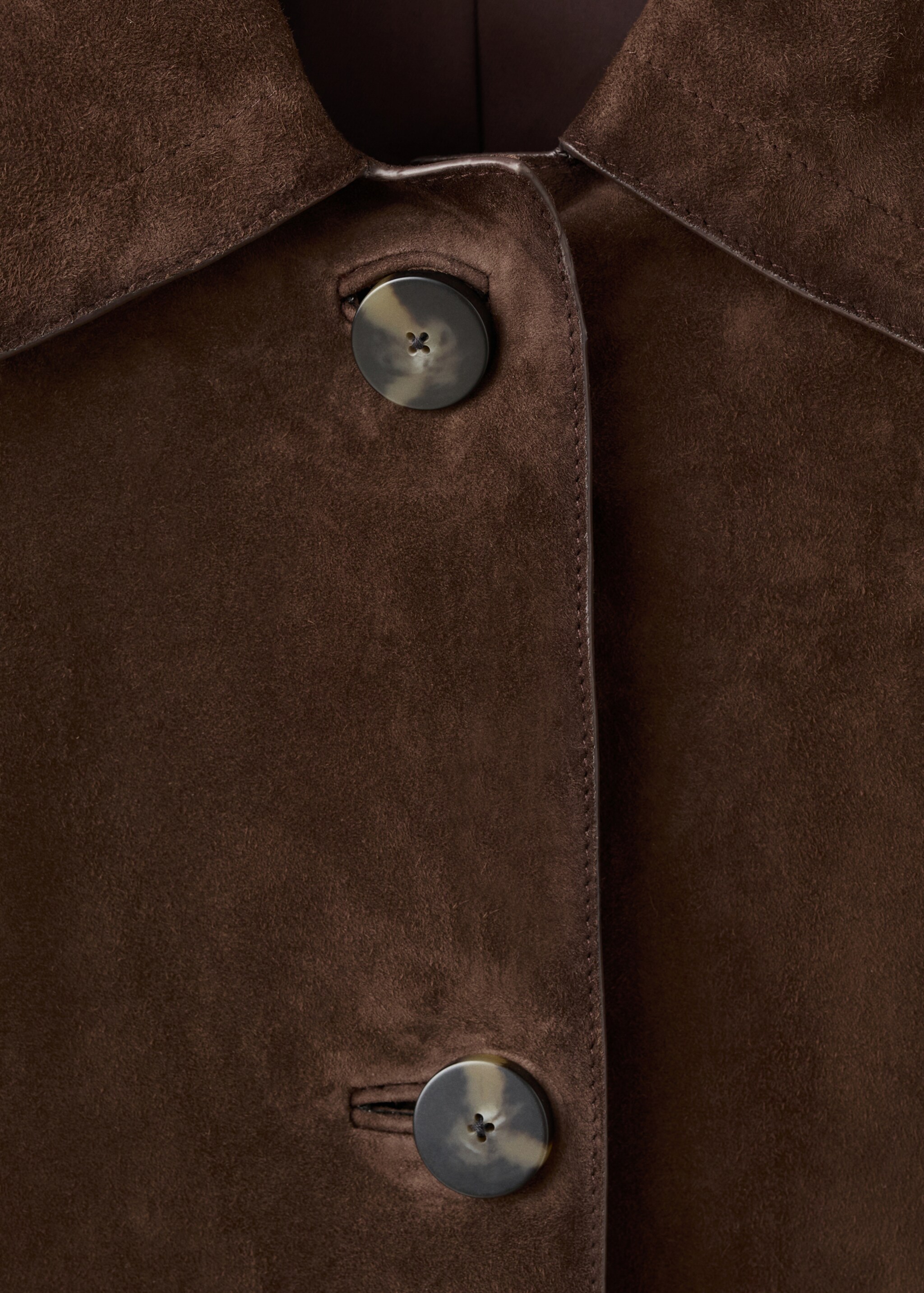 100% leather short jacket - Details of the article 8, Brown. Ref: 17026347-00.