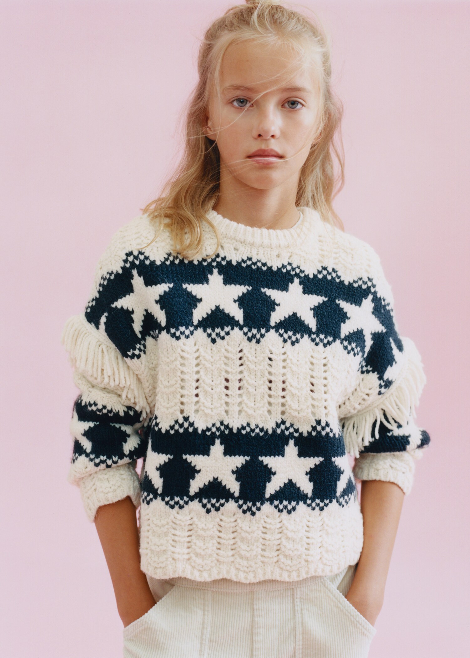 Stars knitted sweater - Details of the article 5