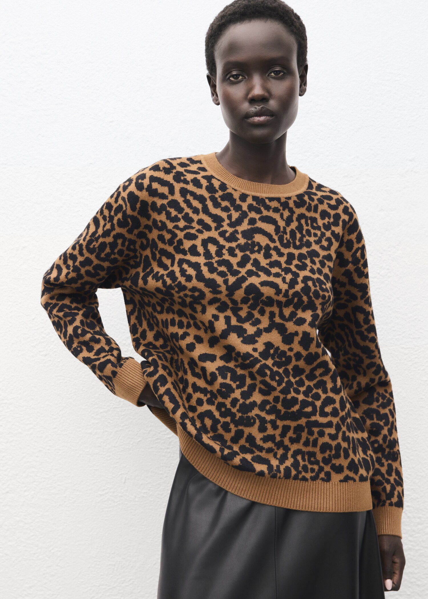 Jersey punto leopardo - Plano medio