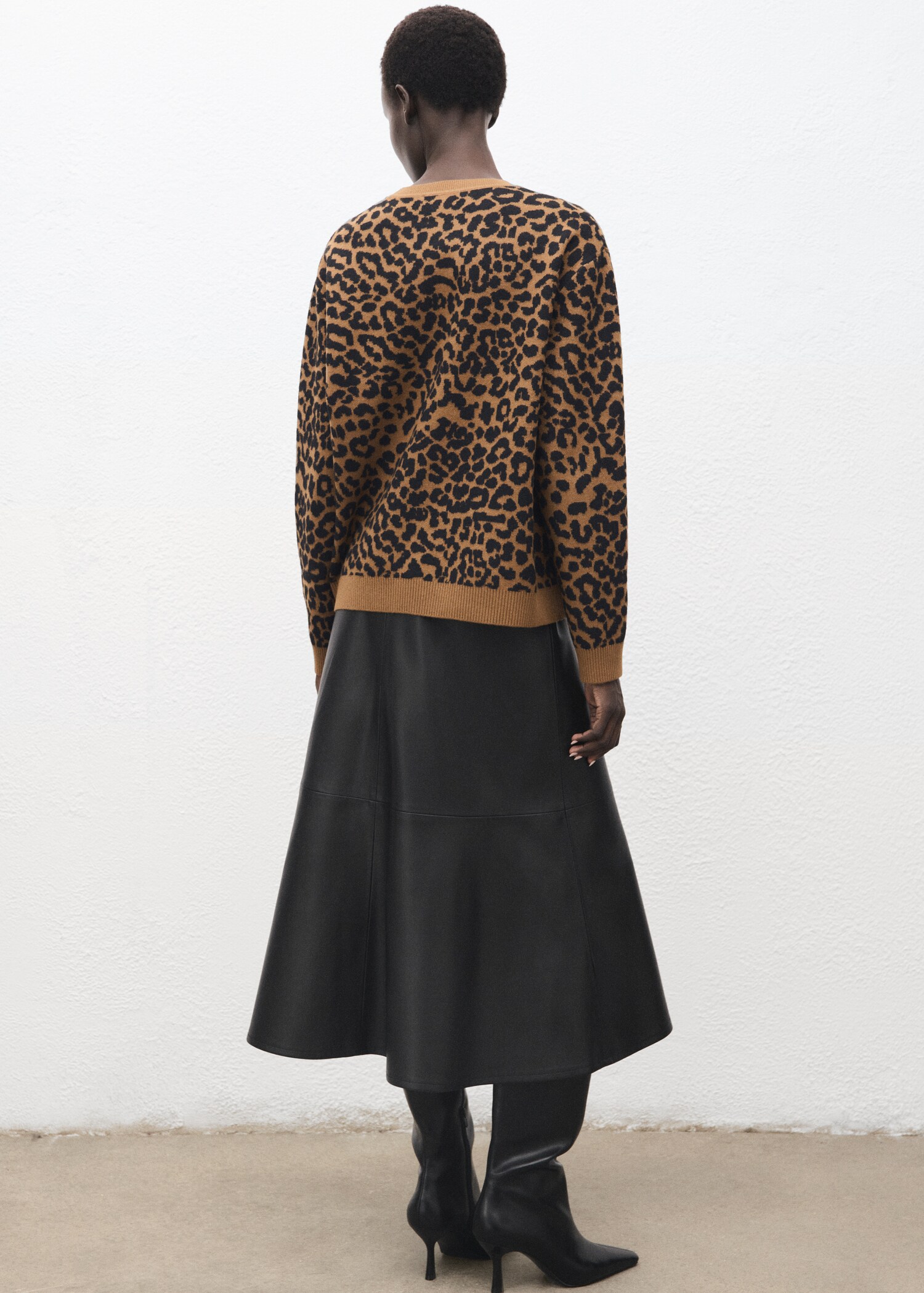 Jersey punto leopardo - Reverso del artículo