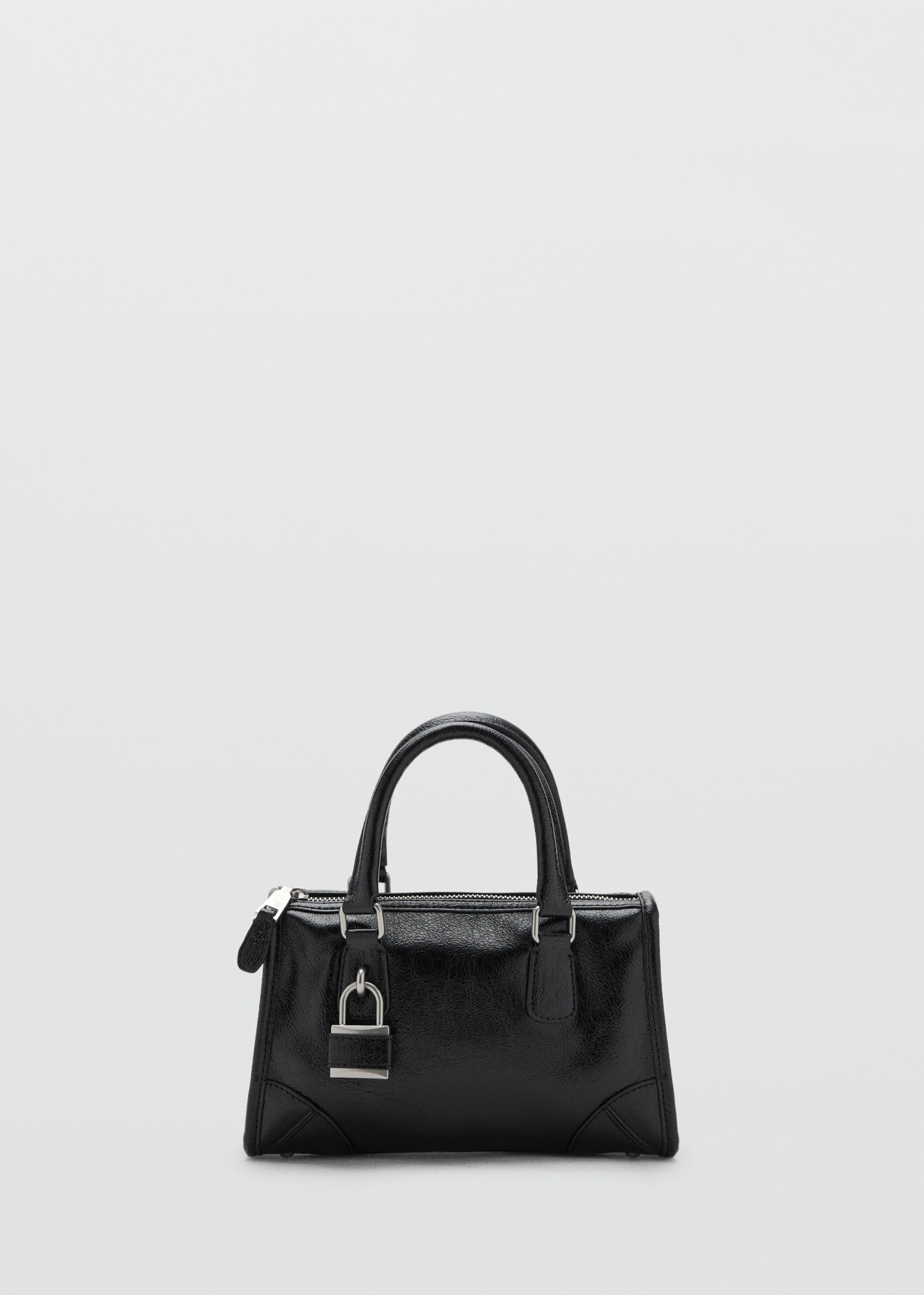 Mini rectangular handbag with handles - Article without model, Black. Ref: 17026354-00.