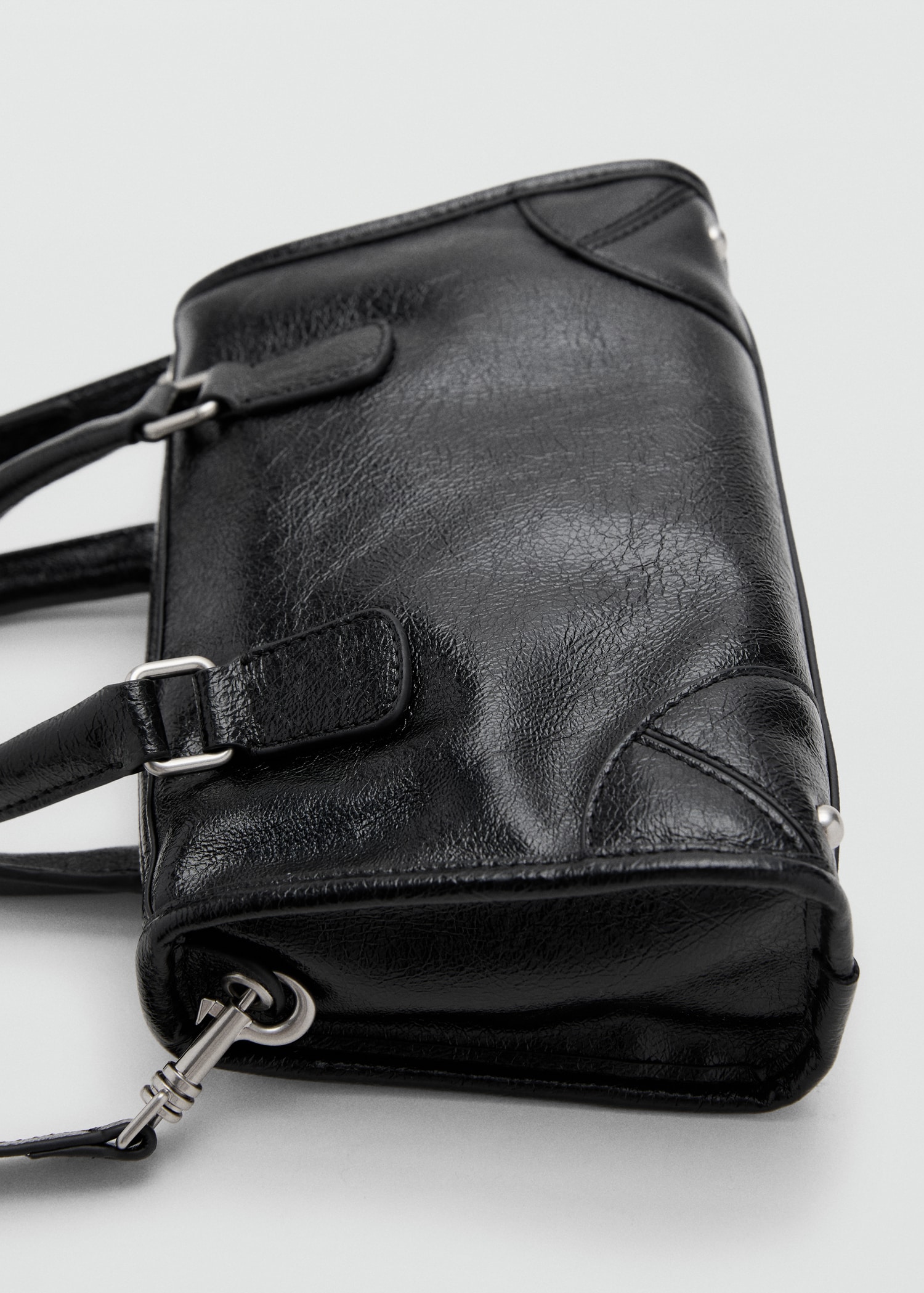 Mini rectangular handbag with handles - Details of the article 2