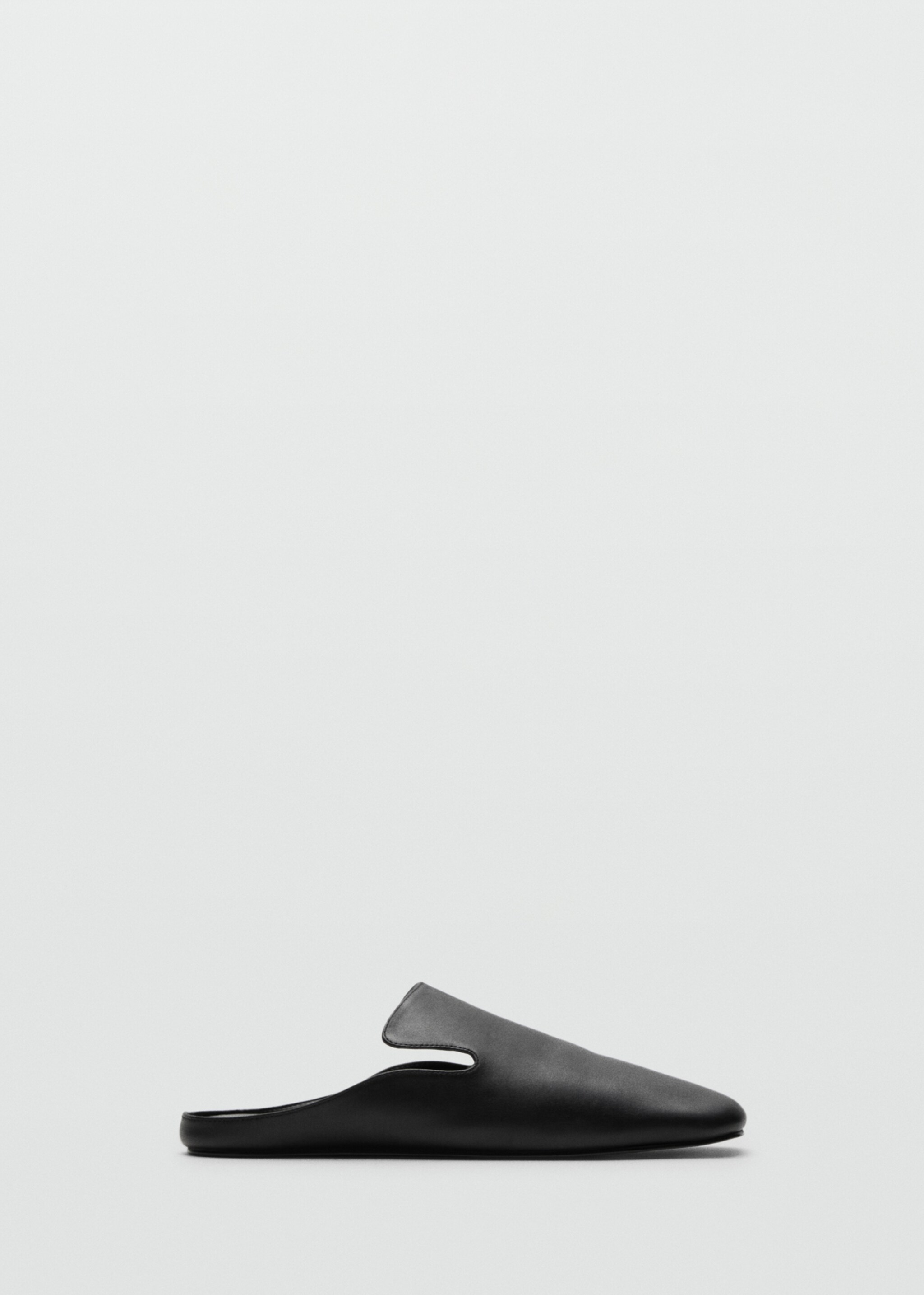 100% leather square-toe shoes - Article without model, Black. Ref: 17026356-00.