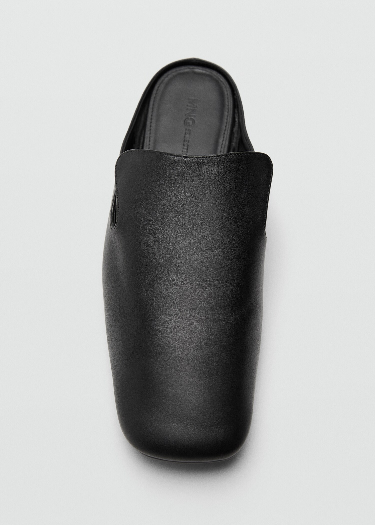 100% leather square-toe shoes - Details of the article 2