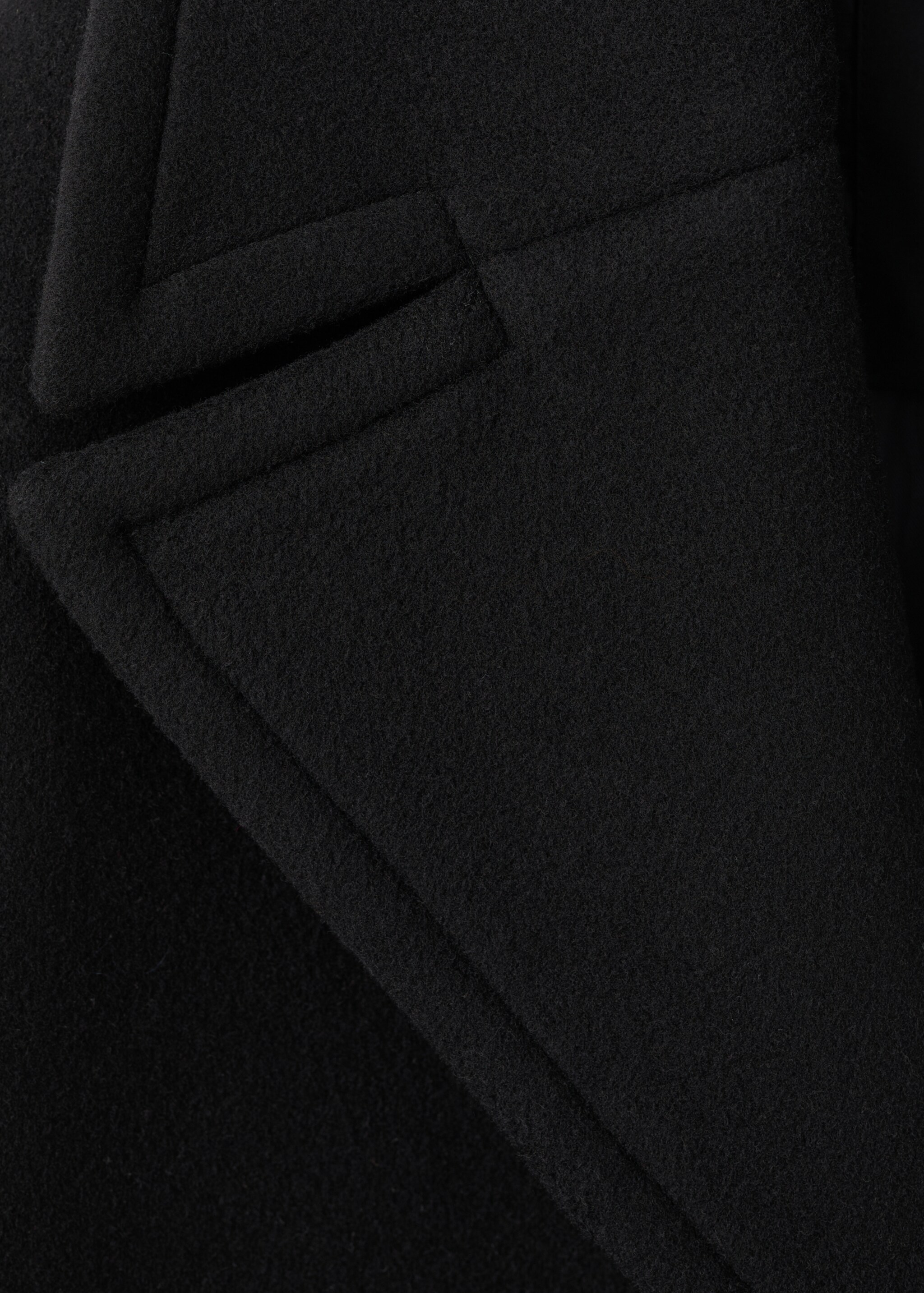 Manteau court en laine oversize - Détail de l'article 0, Noir. Ref: 17026359-00.