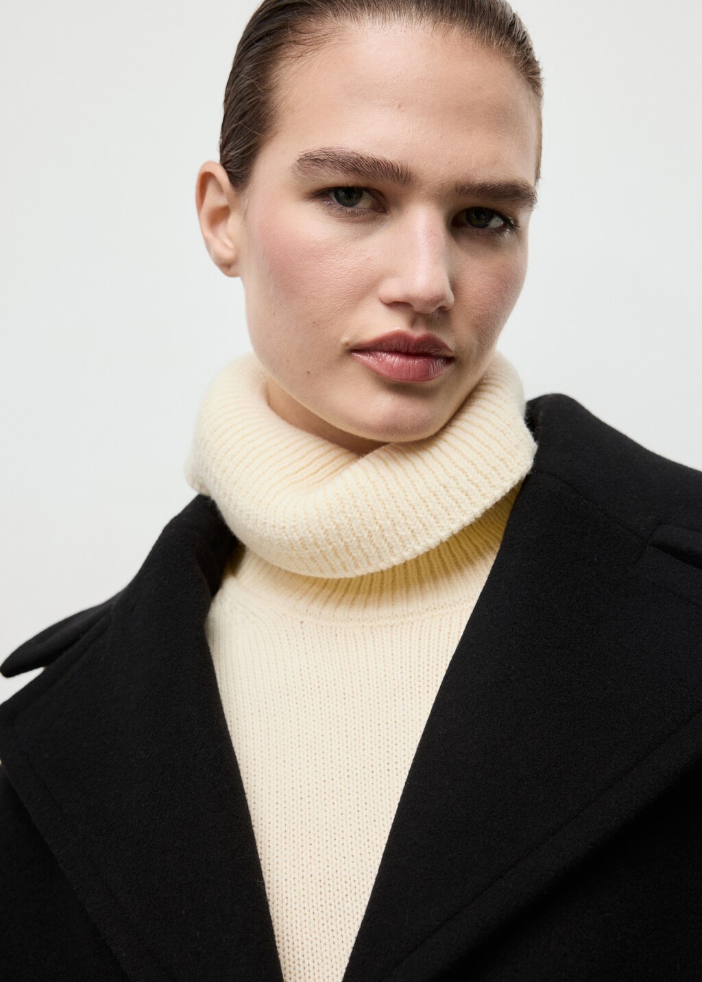 Mango Oversized short wool coat