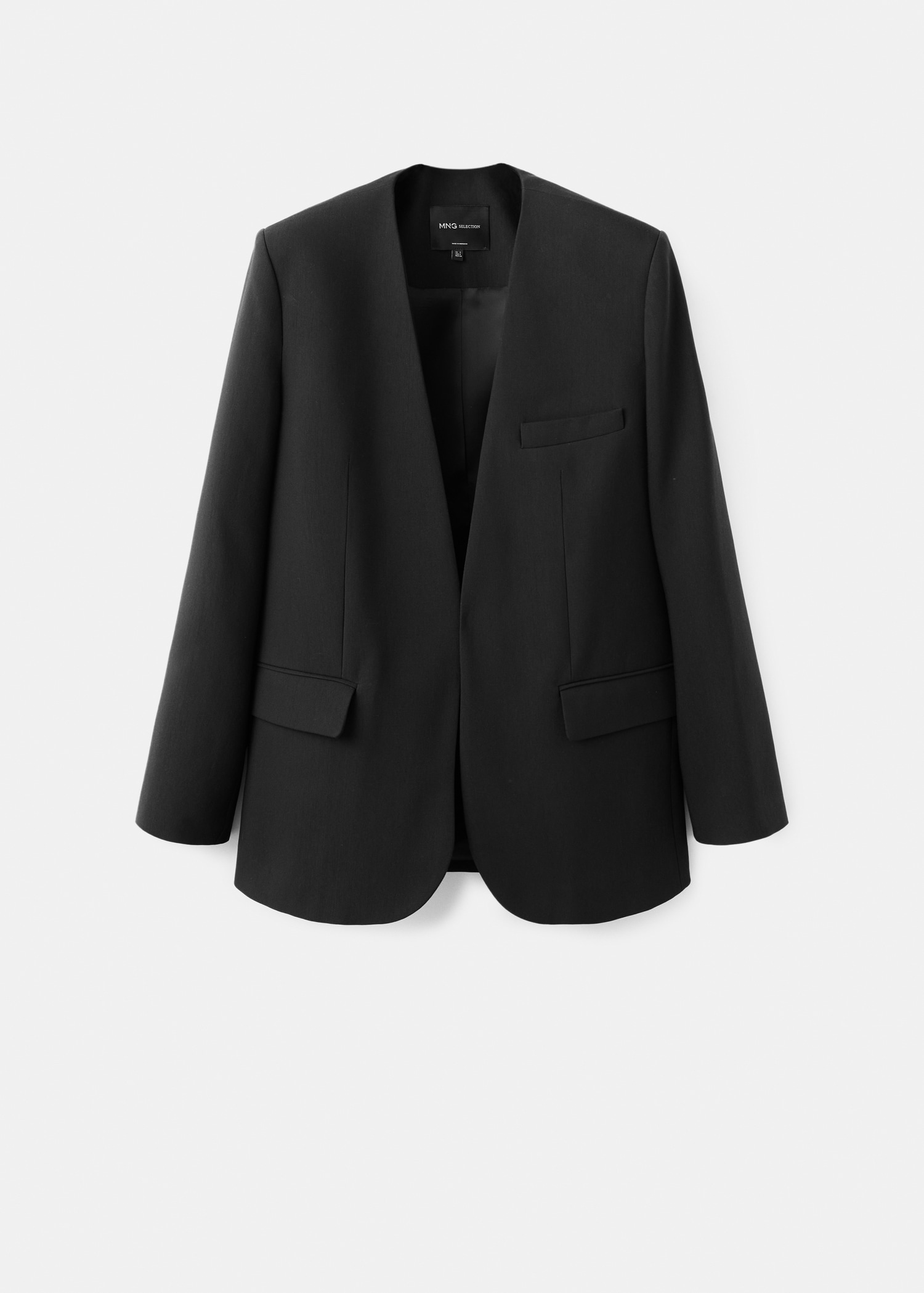 Suit jacket without lapels - Article without model