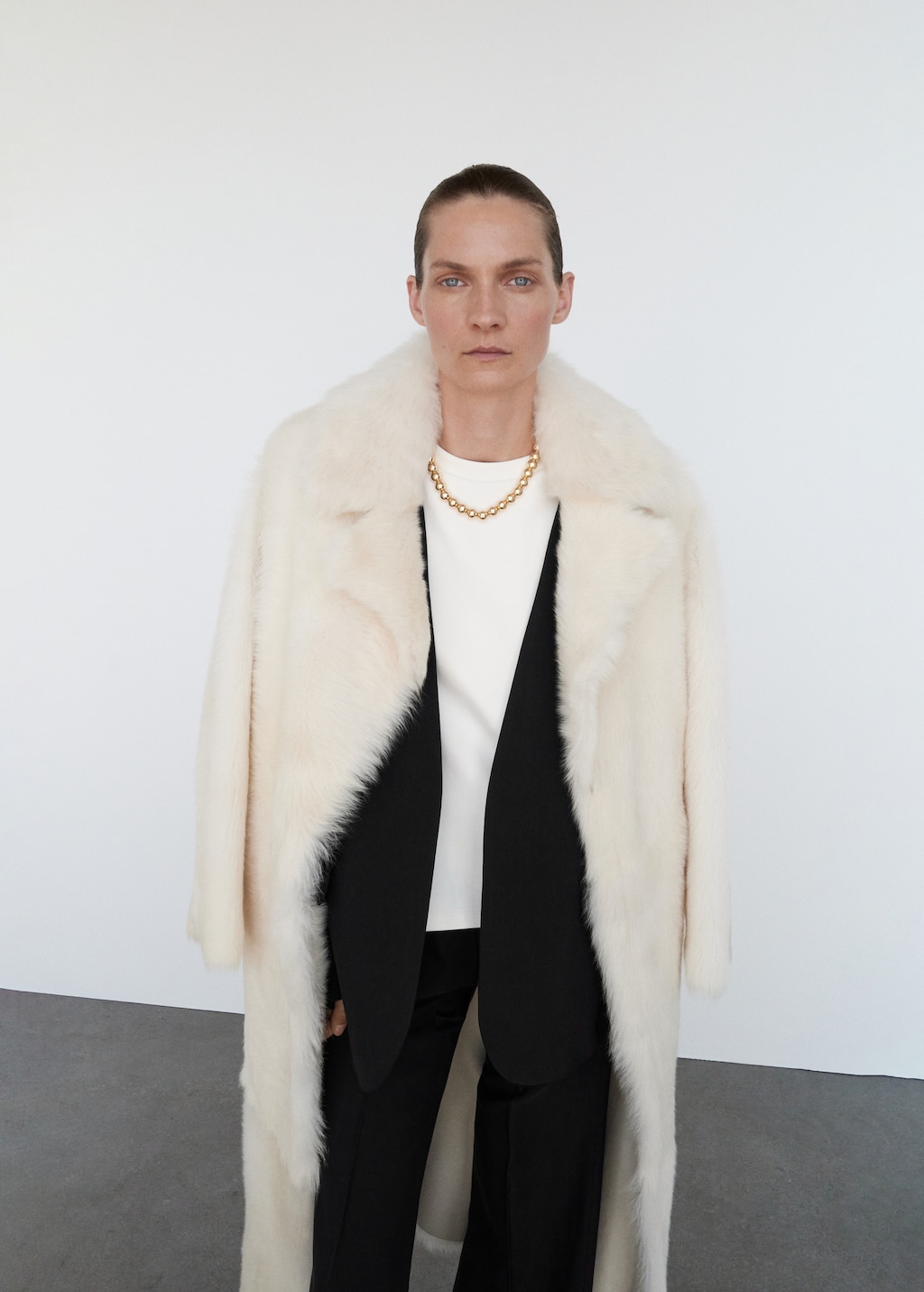 Mango Suit blazer without lapels