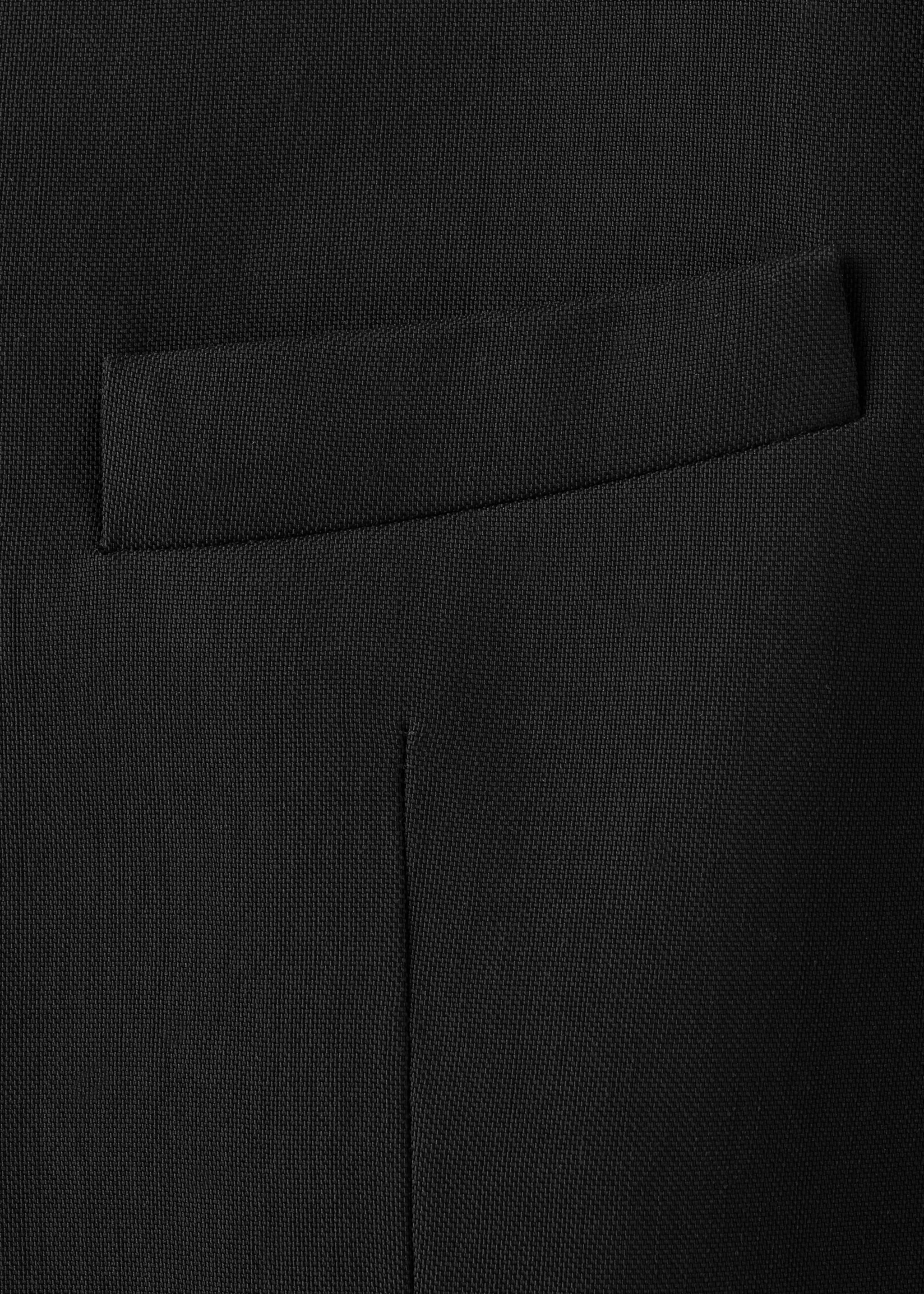 Dressjakke uten jakkeslag - Artikkeldetalj 8, Svart. Ref: 17026361-00.