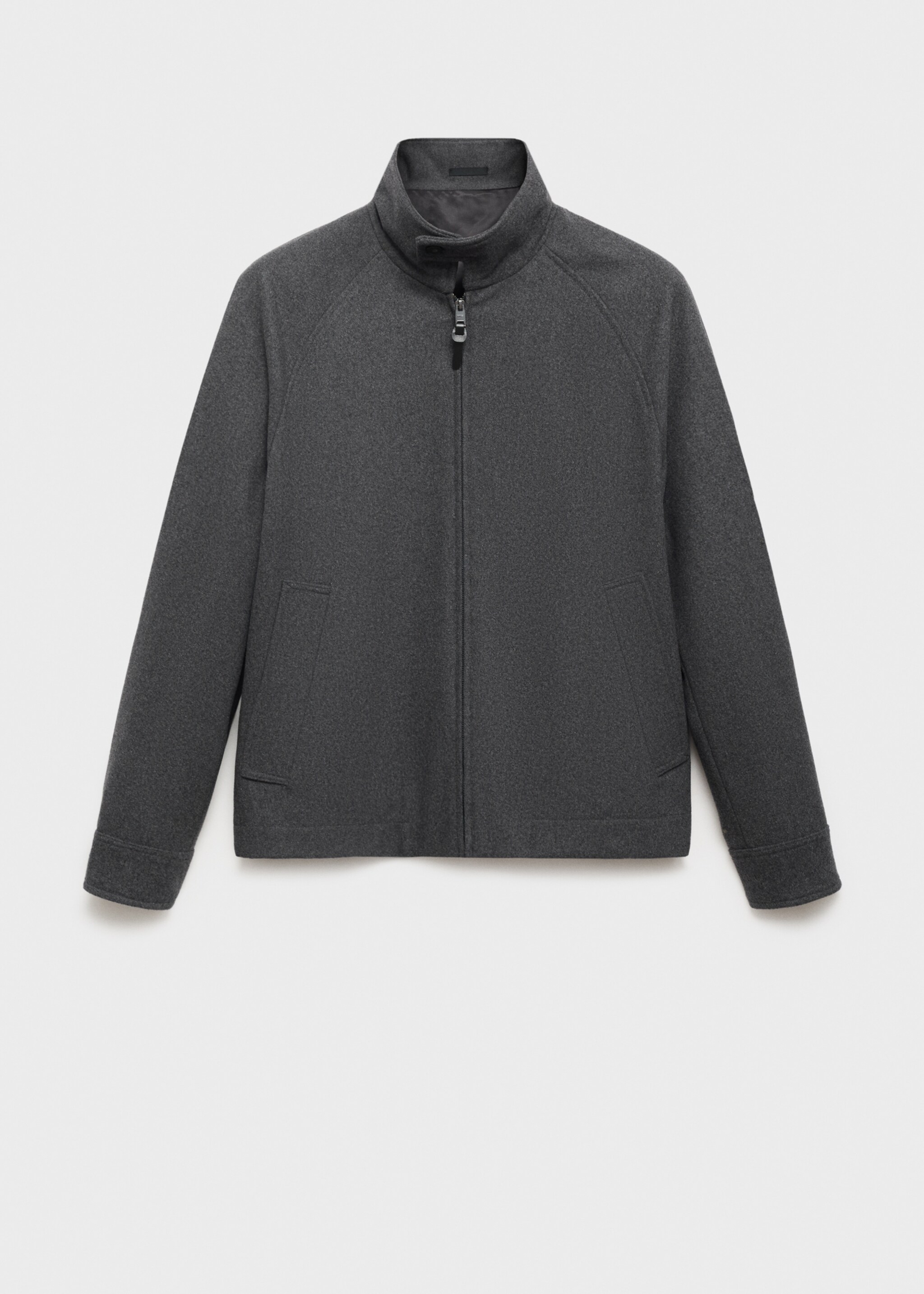 Wood blend jacket - Article without model, Grey. Ref: 17026723-00.