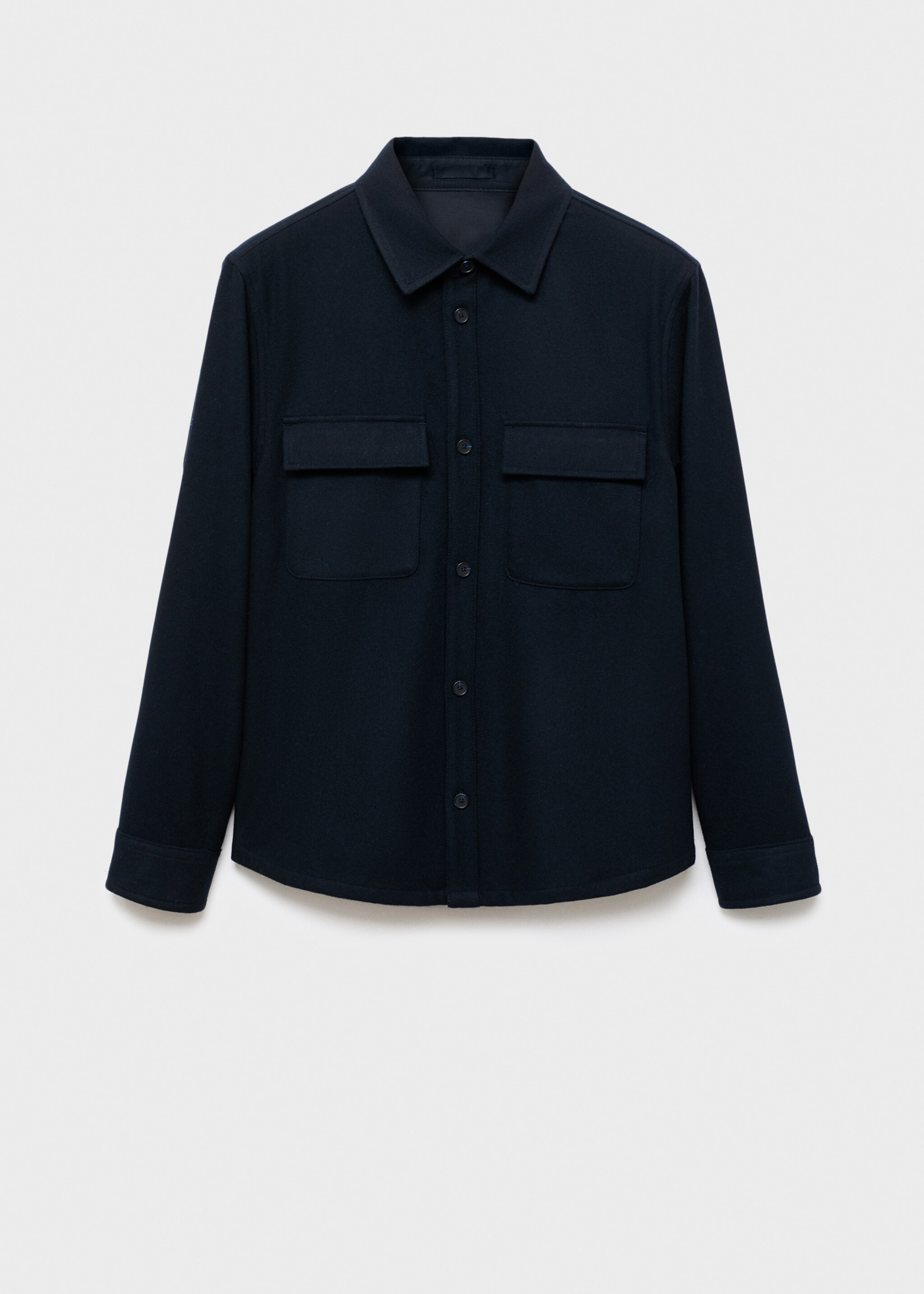 Wool jacket with pockets - Article without model, Dark Navy. Ref: 17026724-00.