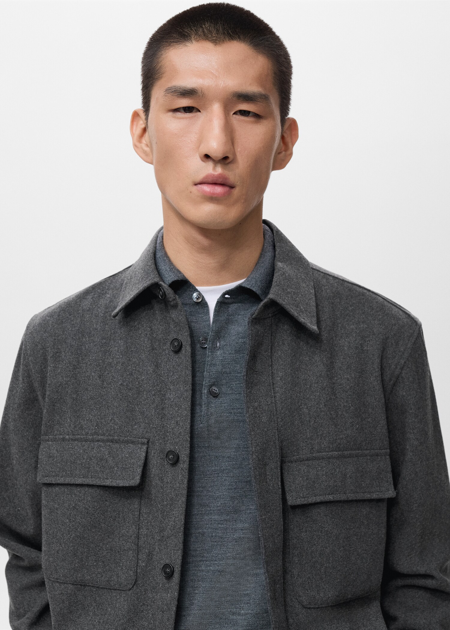 Wool jacket with pockets - Details of the article 1