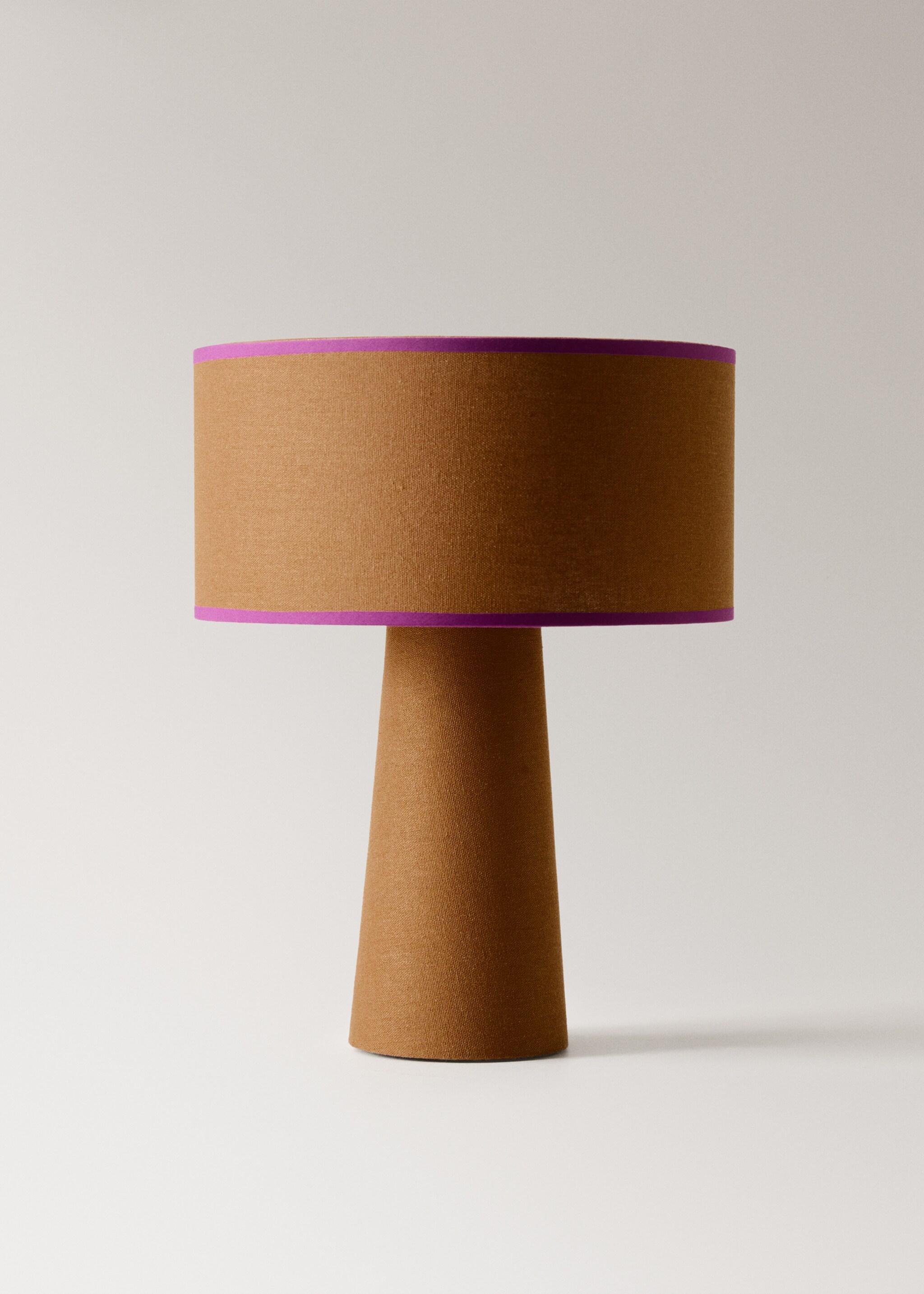 Medium woven table lamp - Article without model, Medium Brown. Ref: 17026728-00.