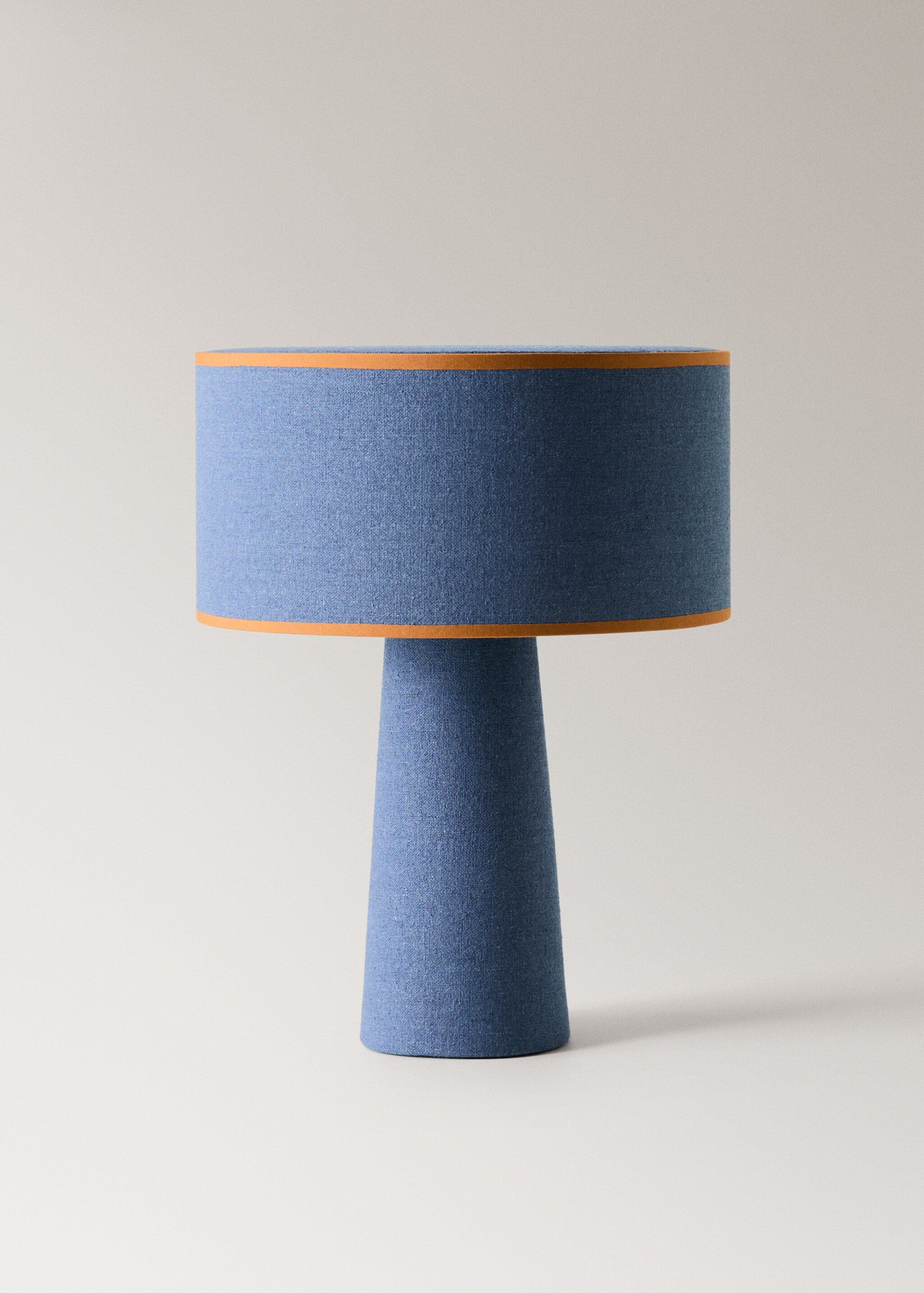 Mittlere Tischlampe aus Gewebe - Artikel ohne Model, Tintenblau. Ref: 17026728-00.