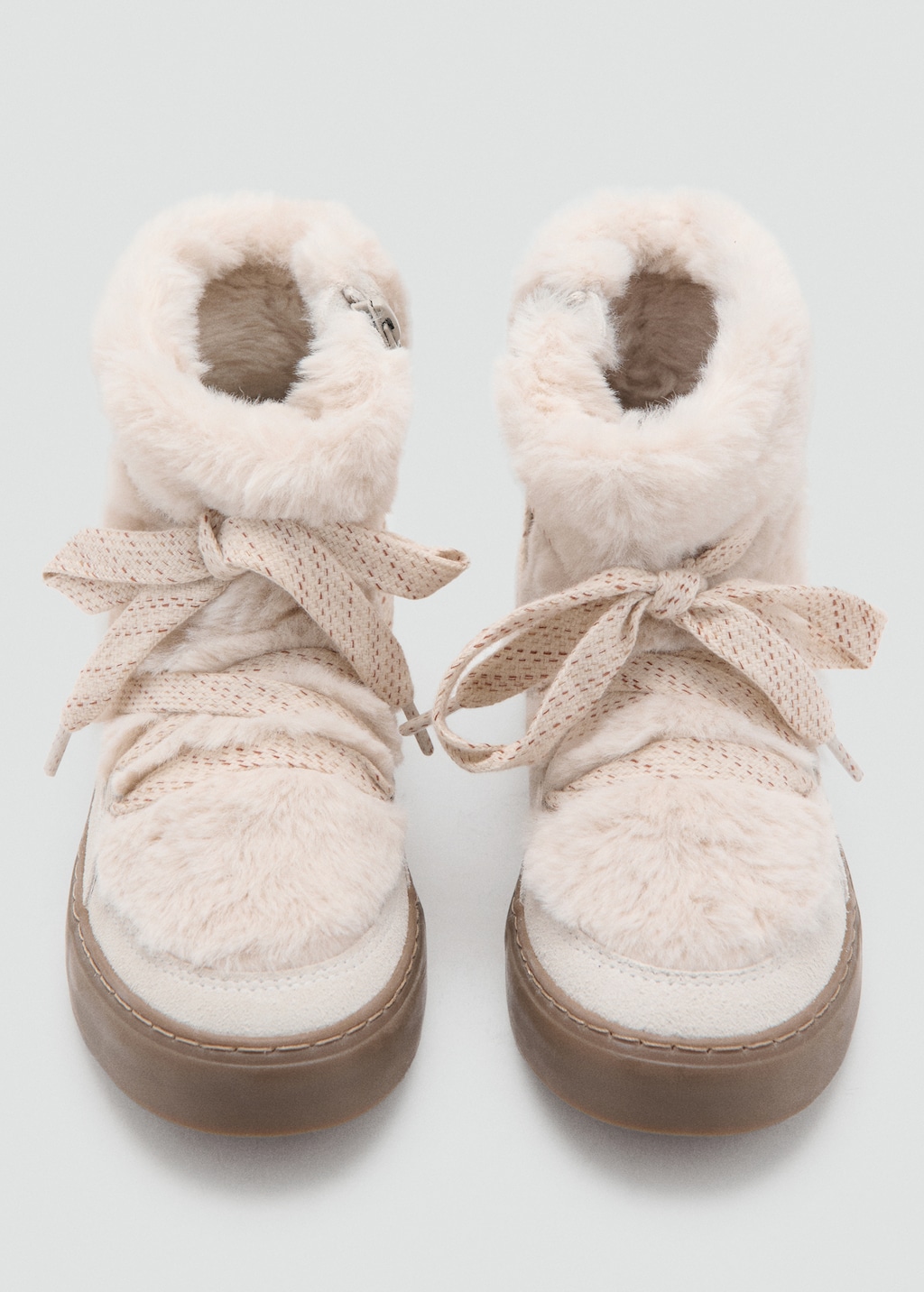 Ankle boots with leather accents