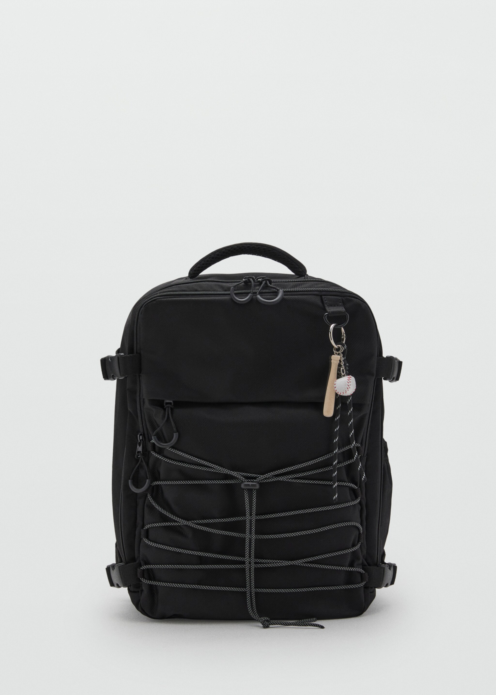 Multi-pocket backpack - Article without model, Black. Ref: 17026742-00.