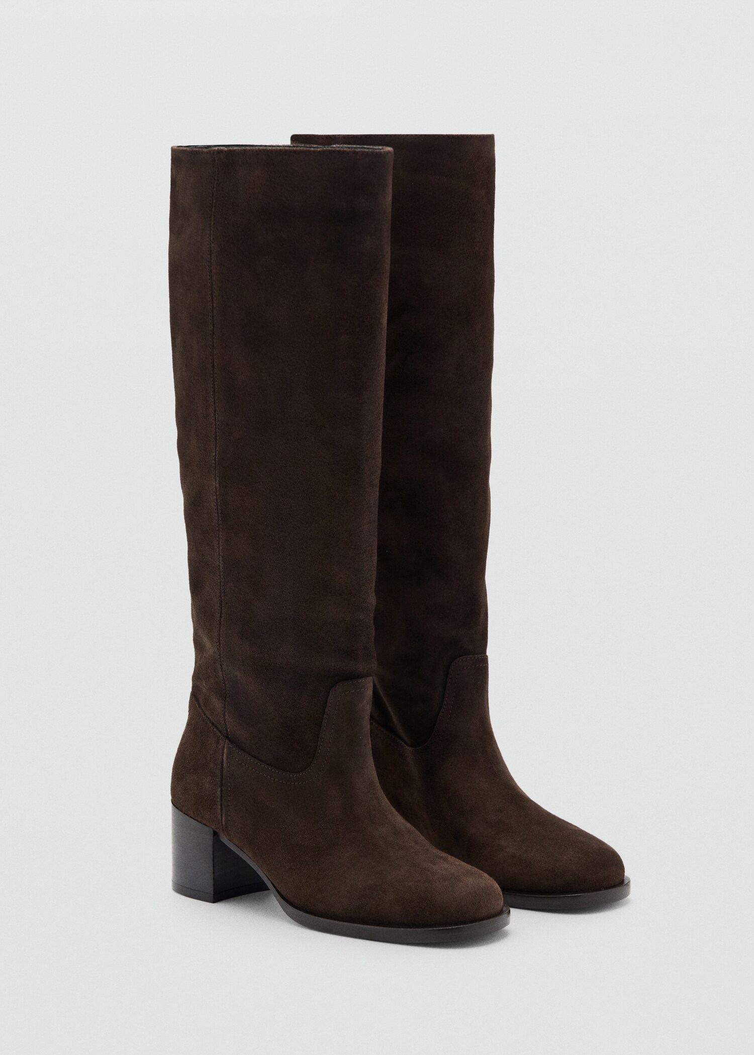 Bottes suède talon - Plan moyen