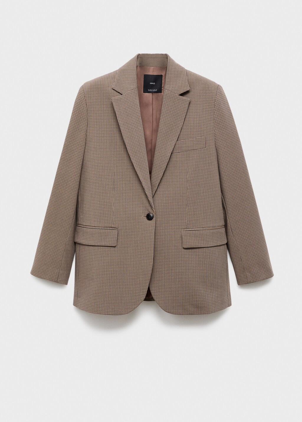 Mango Straight blazer with flap pockets