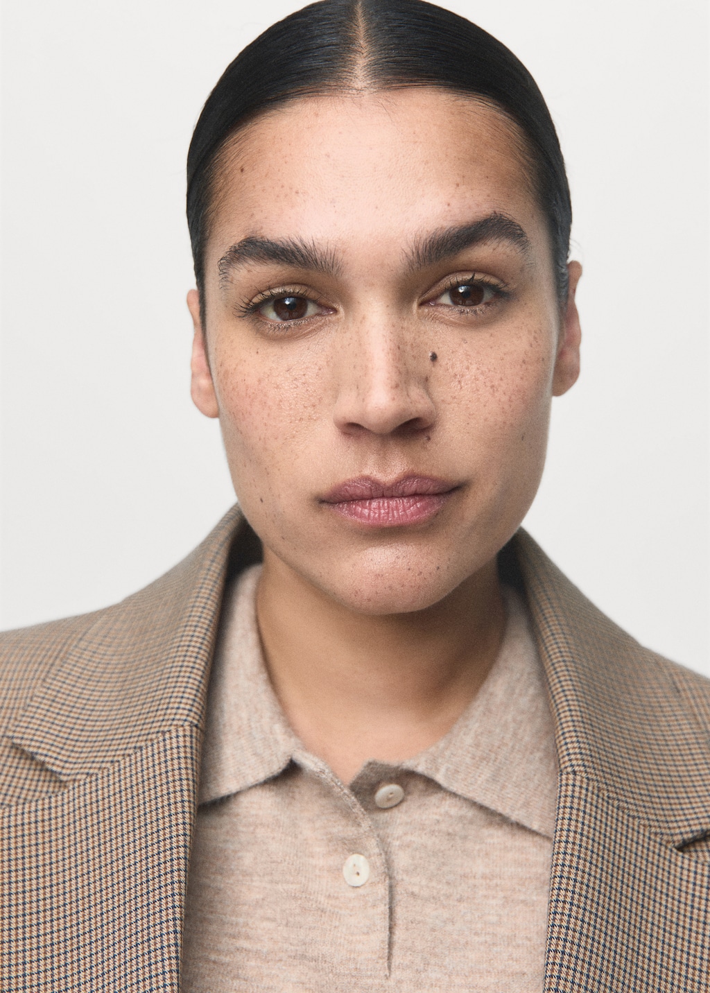 Mango Straight blazer with flap pockets