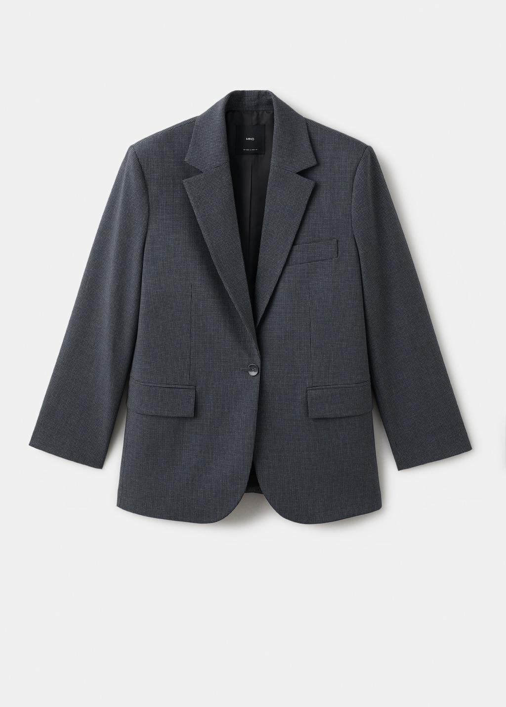Mango Straight blazer with flap pockets