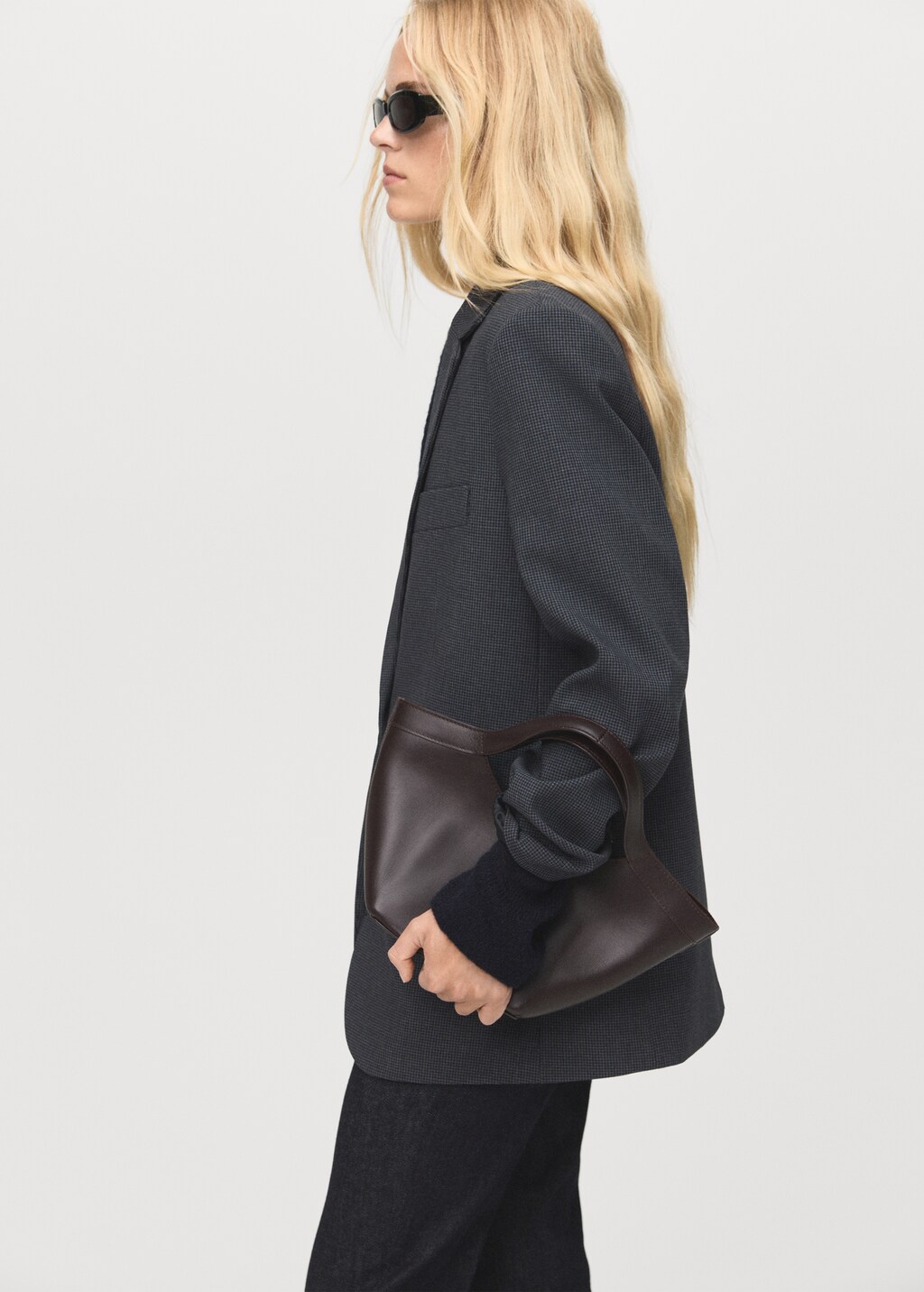 Mango Straight blazer with flap pockets