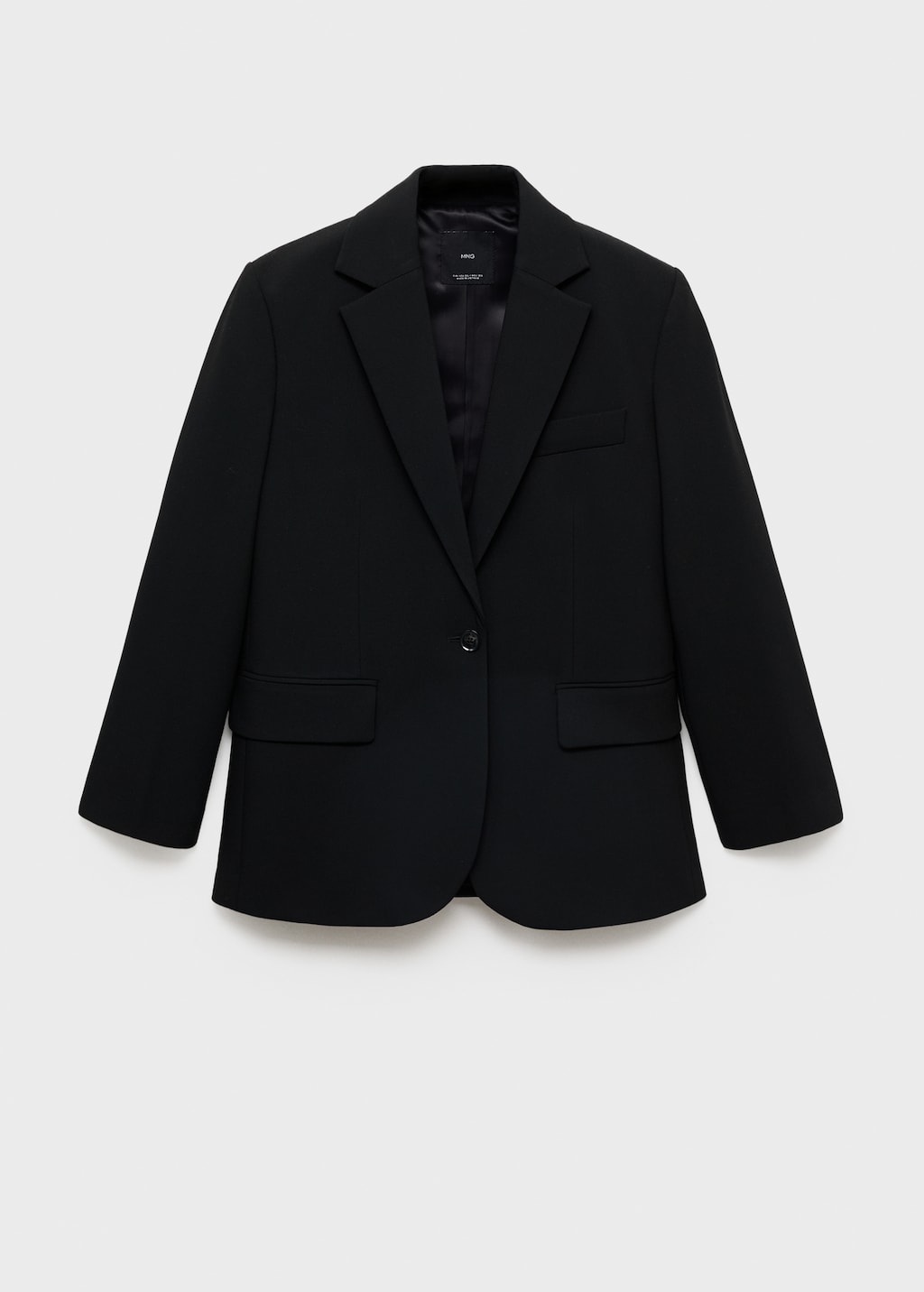 Straight blazer with flap pockets
