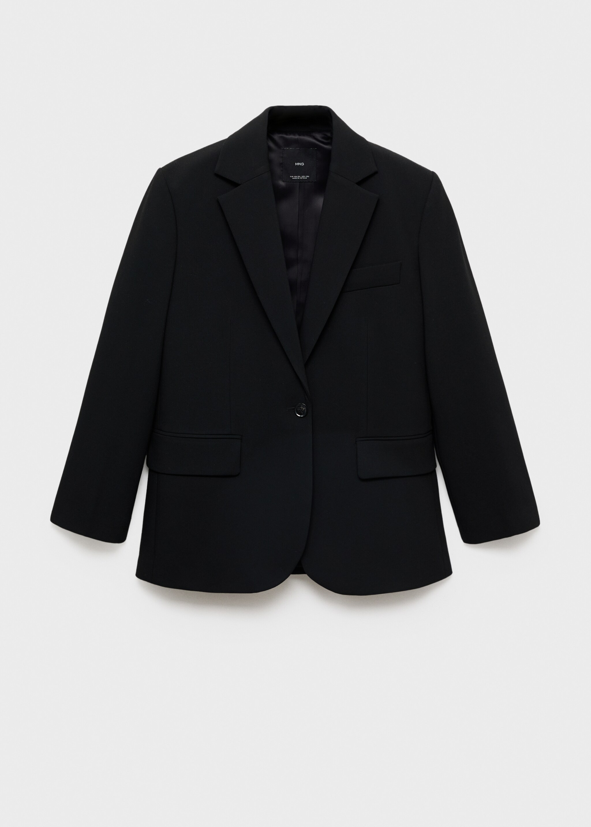 Blazer recta bolsillos solapa - Artículo sin modelo, Negro. Ref: 17026744-00.