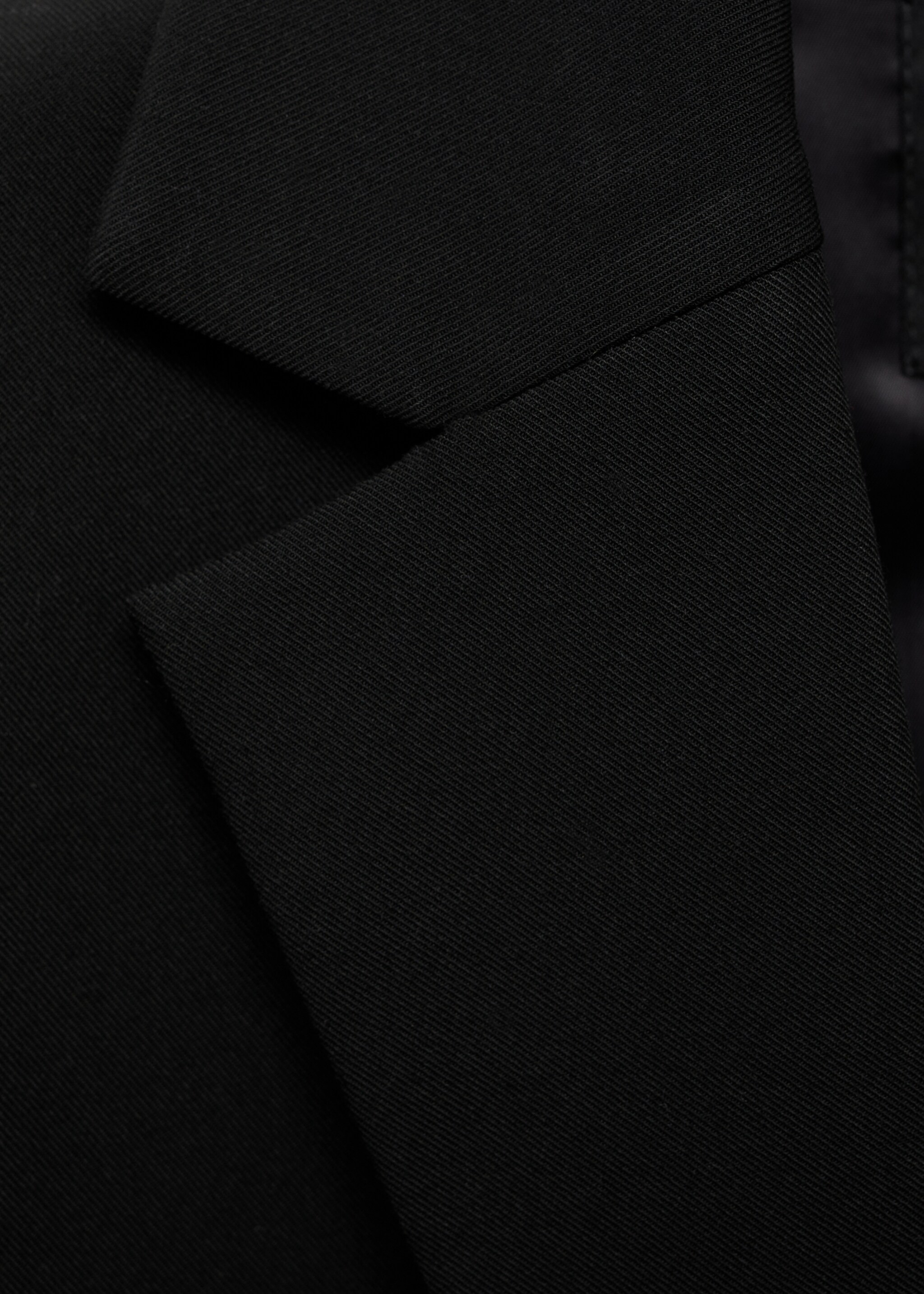 Blazer recta bolsillos solapa - Detalle del artículo 0, Negro. Ref: 17026744-00.