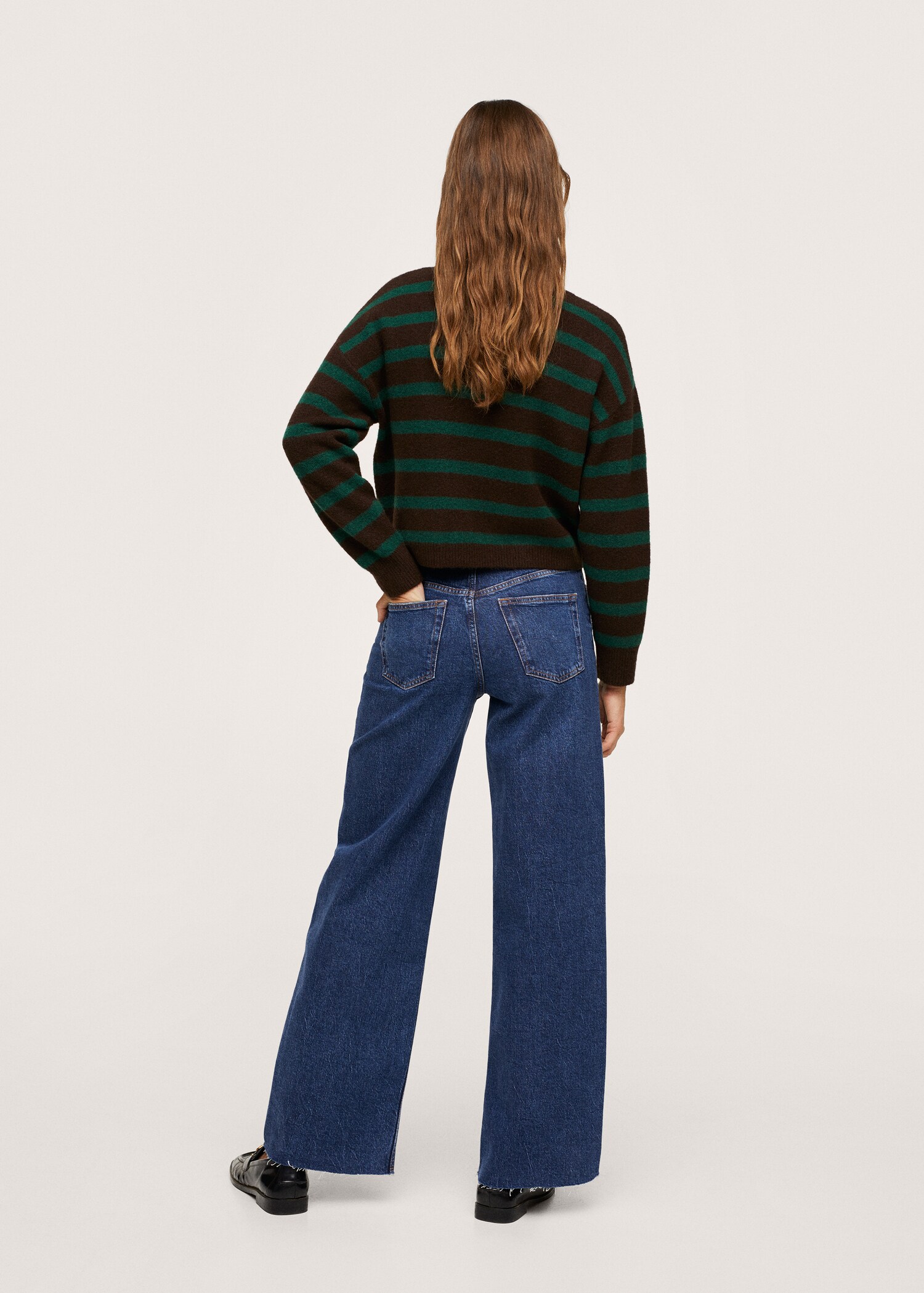 High-waist wideleg jeans - Reverse of the article