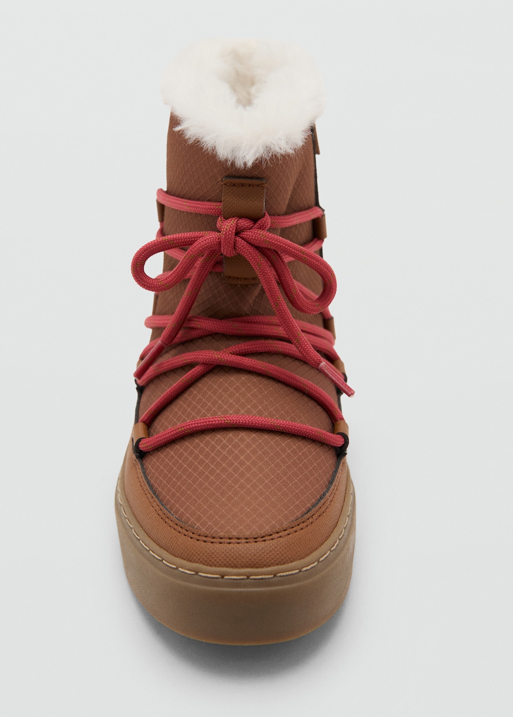 Hair lace ankle boots