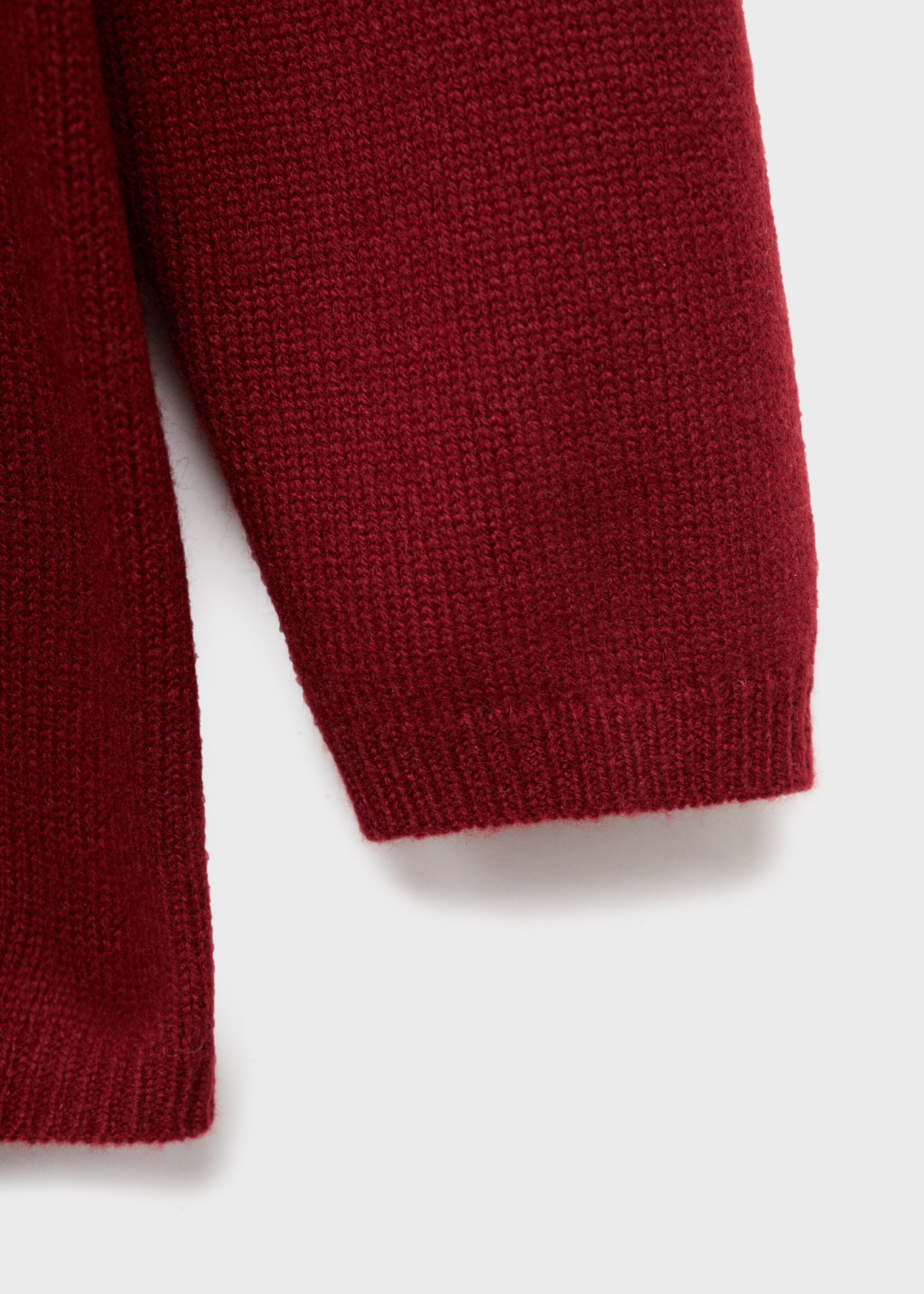 Thick cashmere sweater - Details of the article 0, Red. Ref: 17027130-00.
