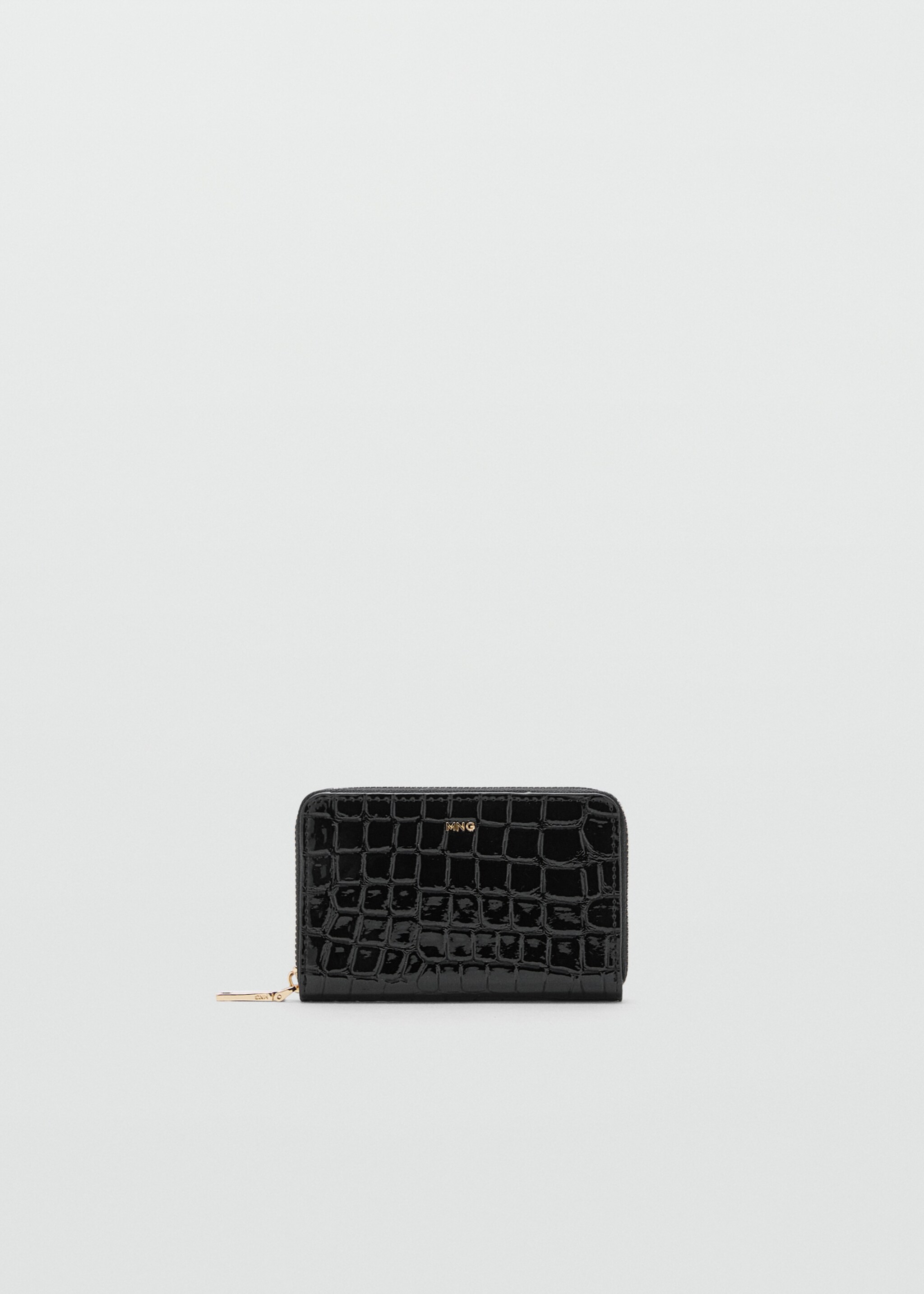 Medium crocodile wallet - Article without model, Black. Ref: 17027131-00.