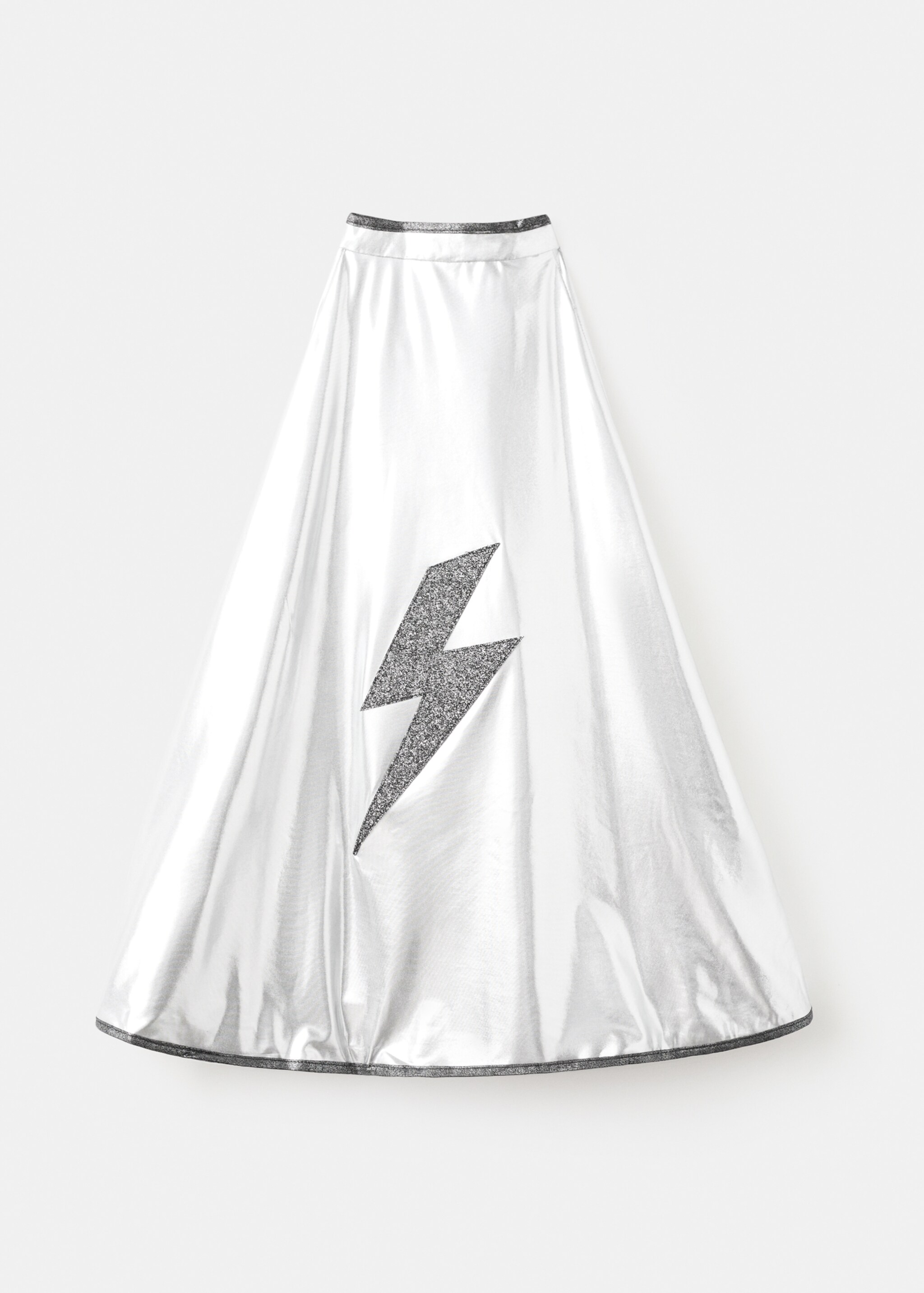 Cape and lightning mask - Medium plane, Silver. Ref: 17027132-00.