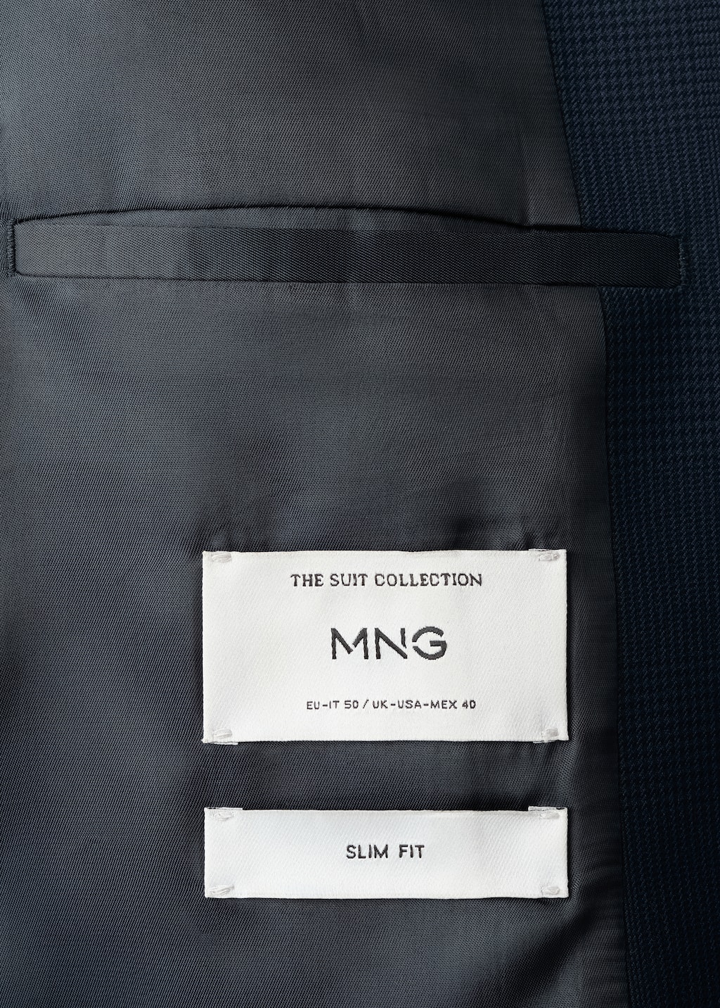 Straight-fit suit jacket