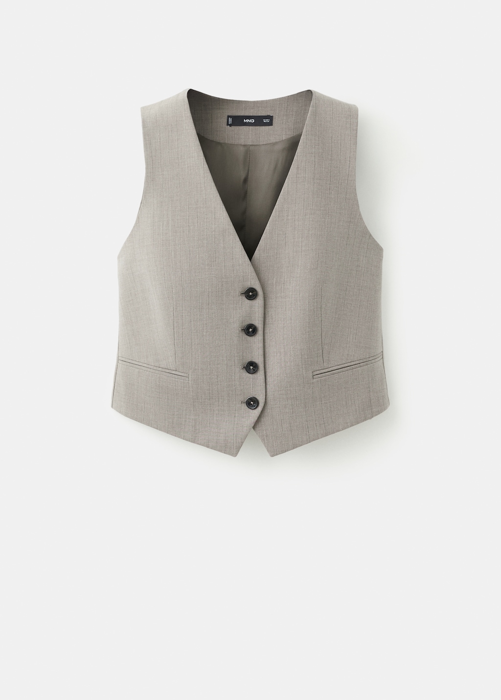 Wool-blend suit vest
