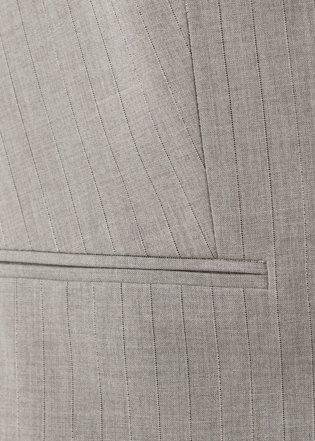 Wool-blend suit vest