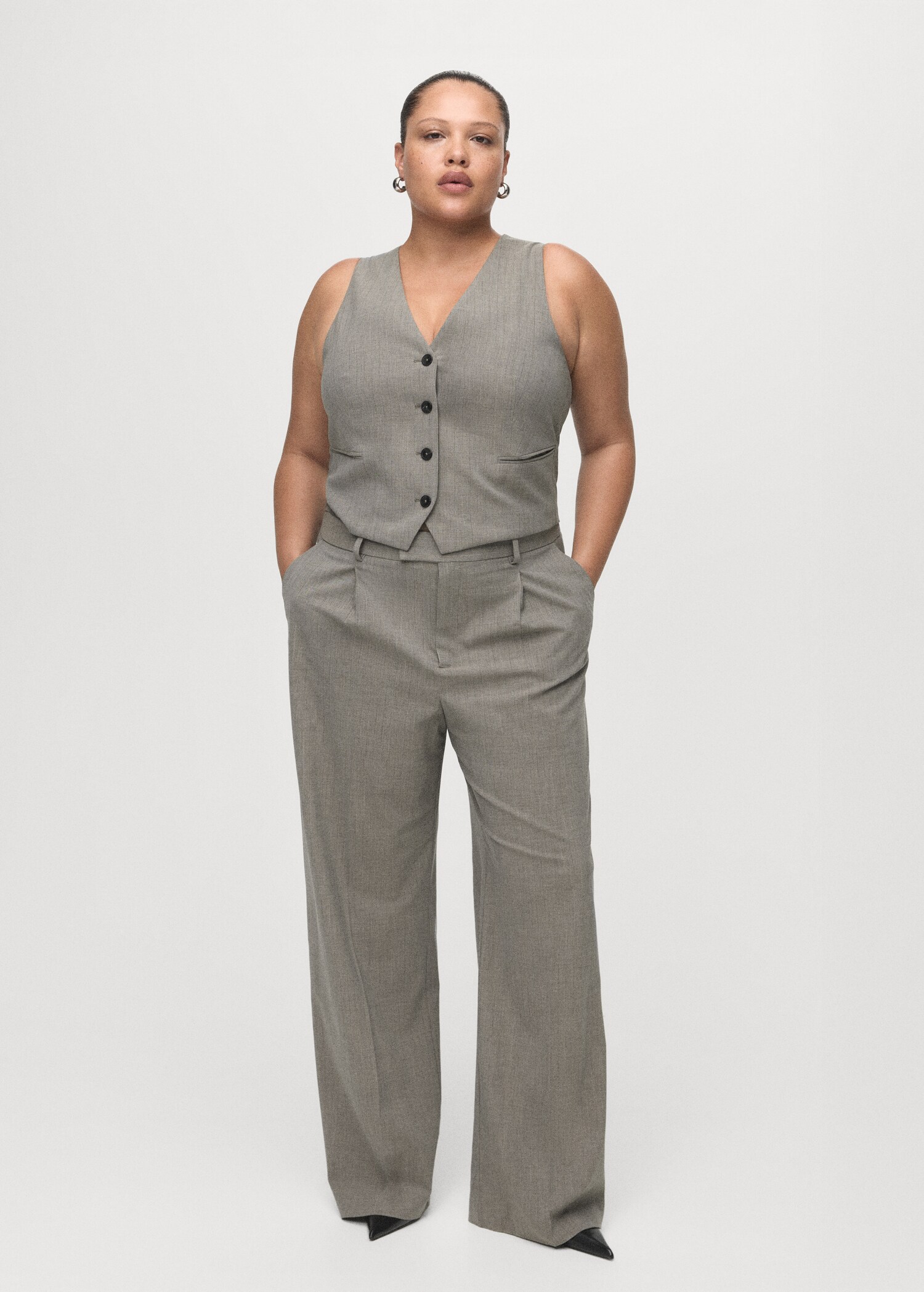 Gilet de costume laine mélangée - Détail de l'article 3