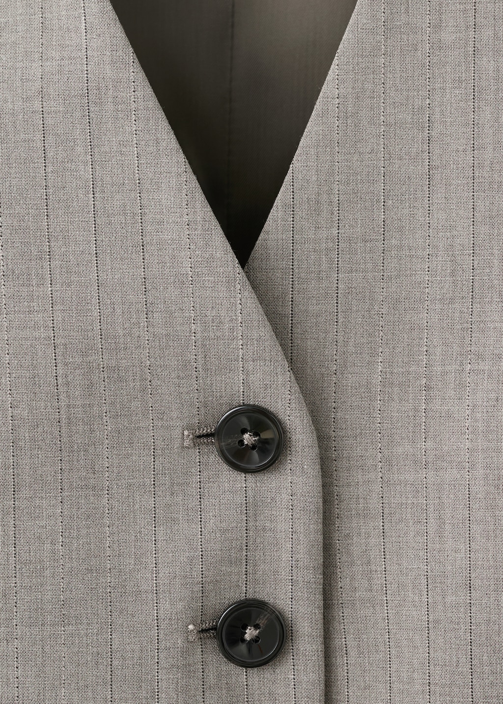 Wool-blend suit vest