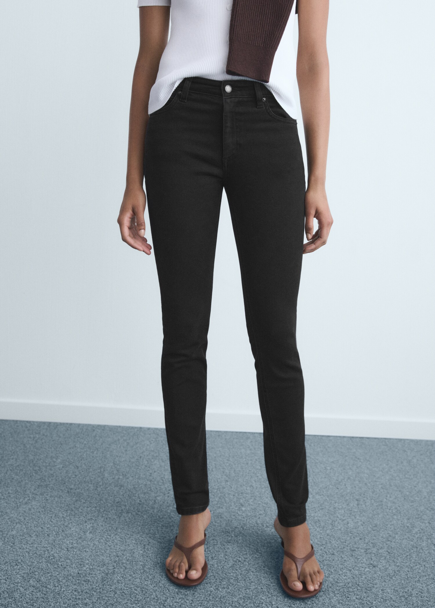 Mid-rise skinny jeans - Medium plane
