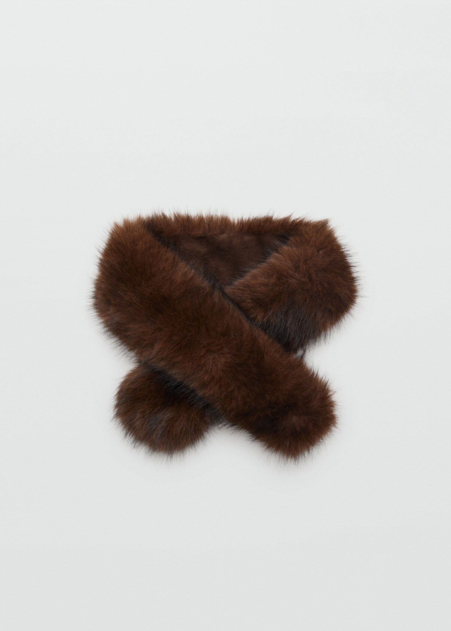 Faux fur effect scarf - Article without model