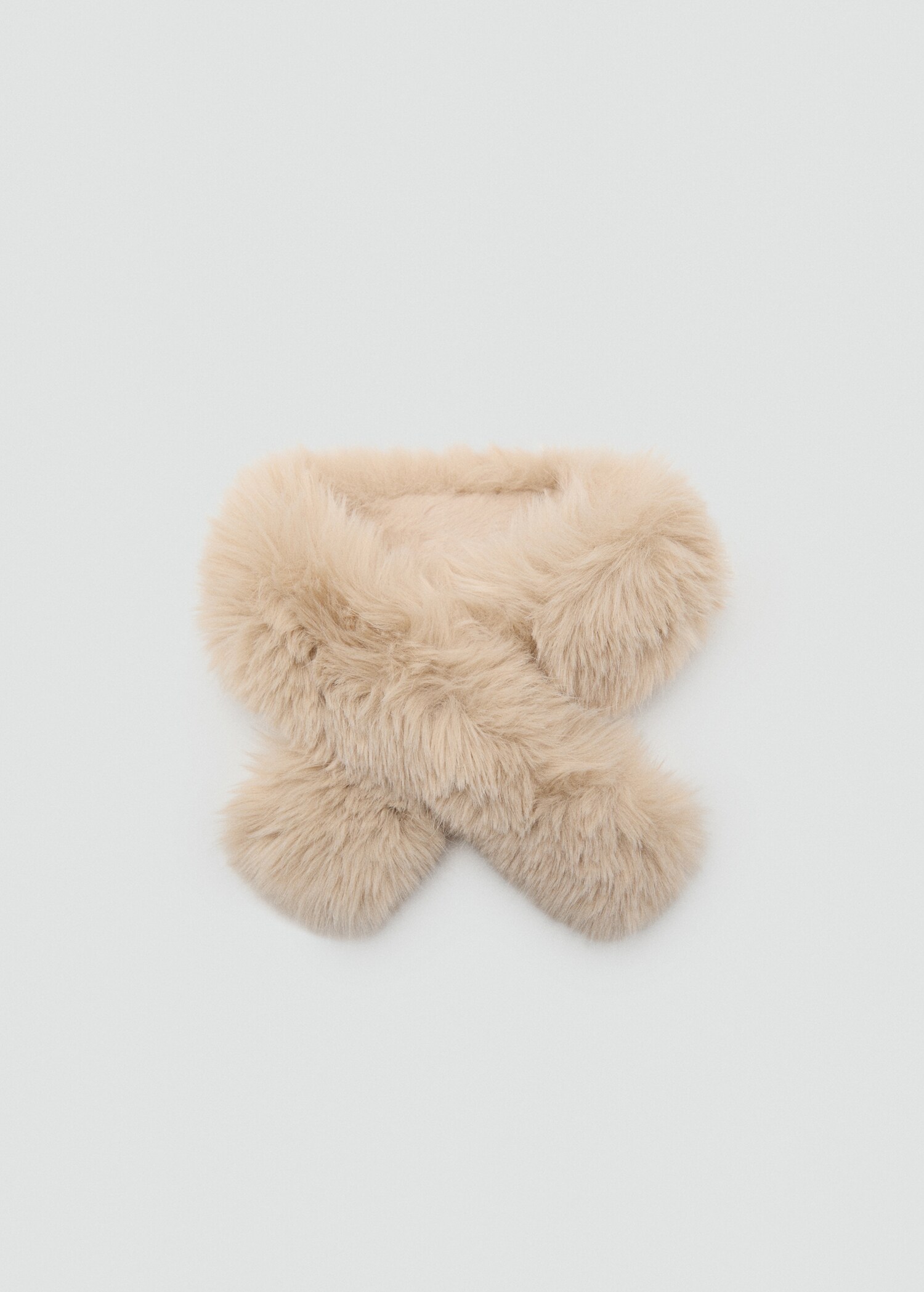 Faux fur effect scarf - Article without model
